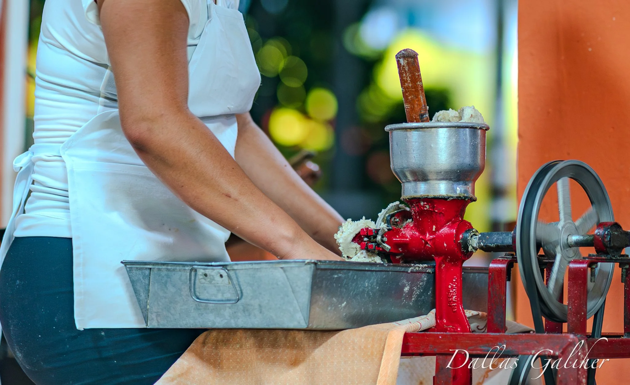 Fresh ground tortillas Palenque