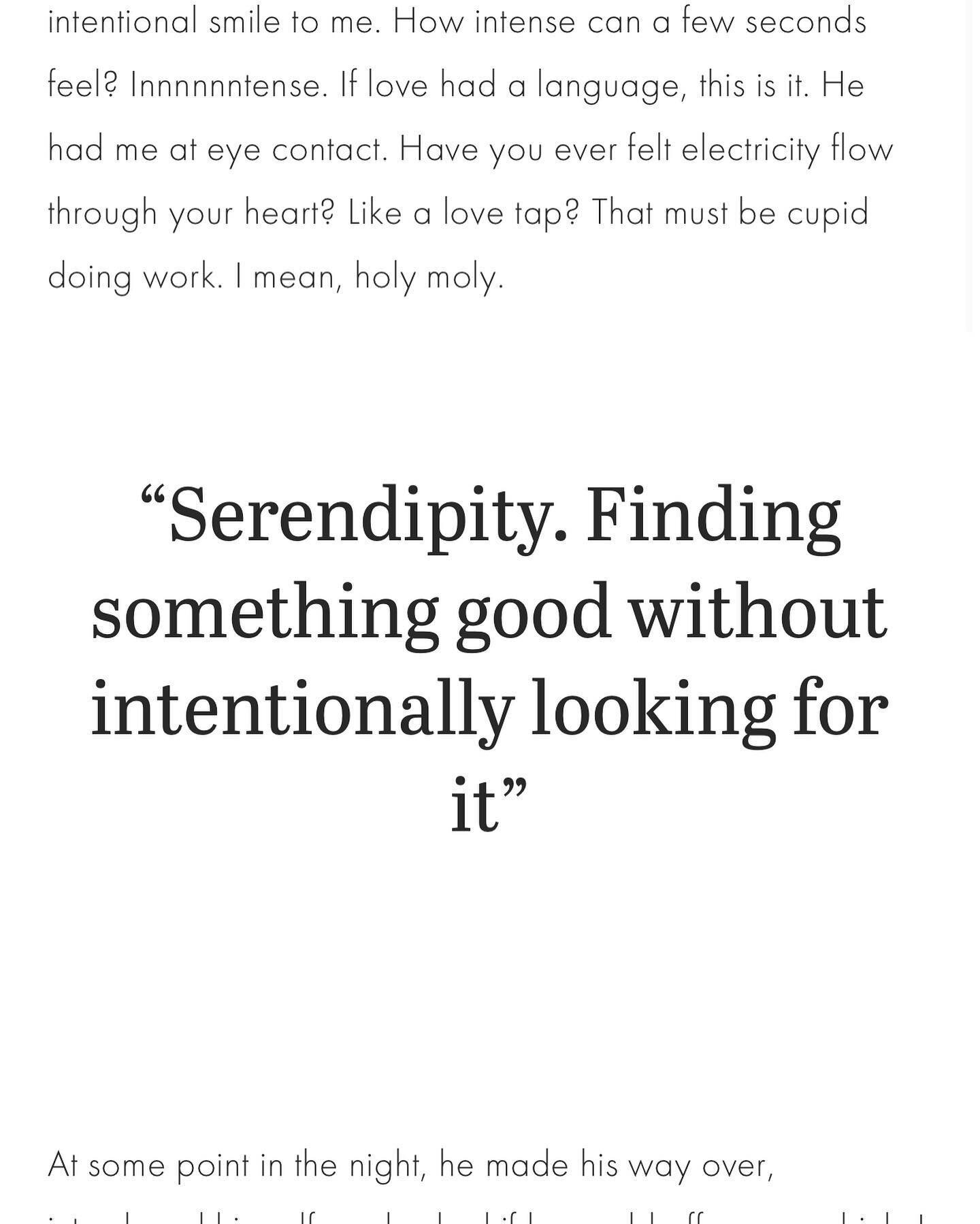 Serendipity saved me &mdash; find out how and why on my new blog post 🤍 #relationships #dating #denverblogger #blogger