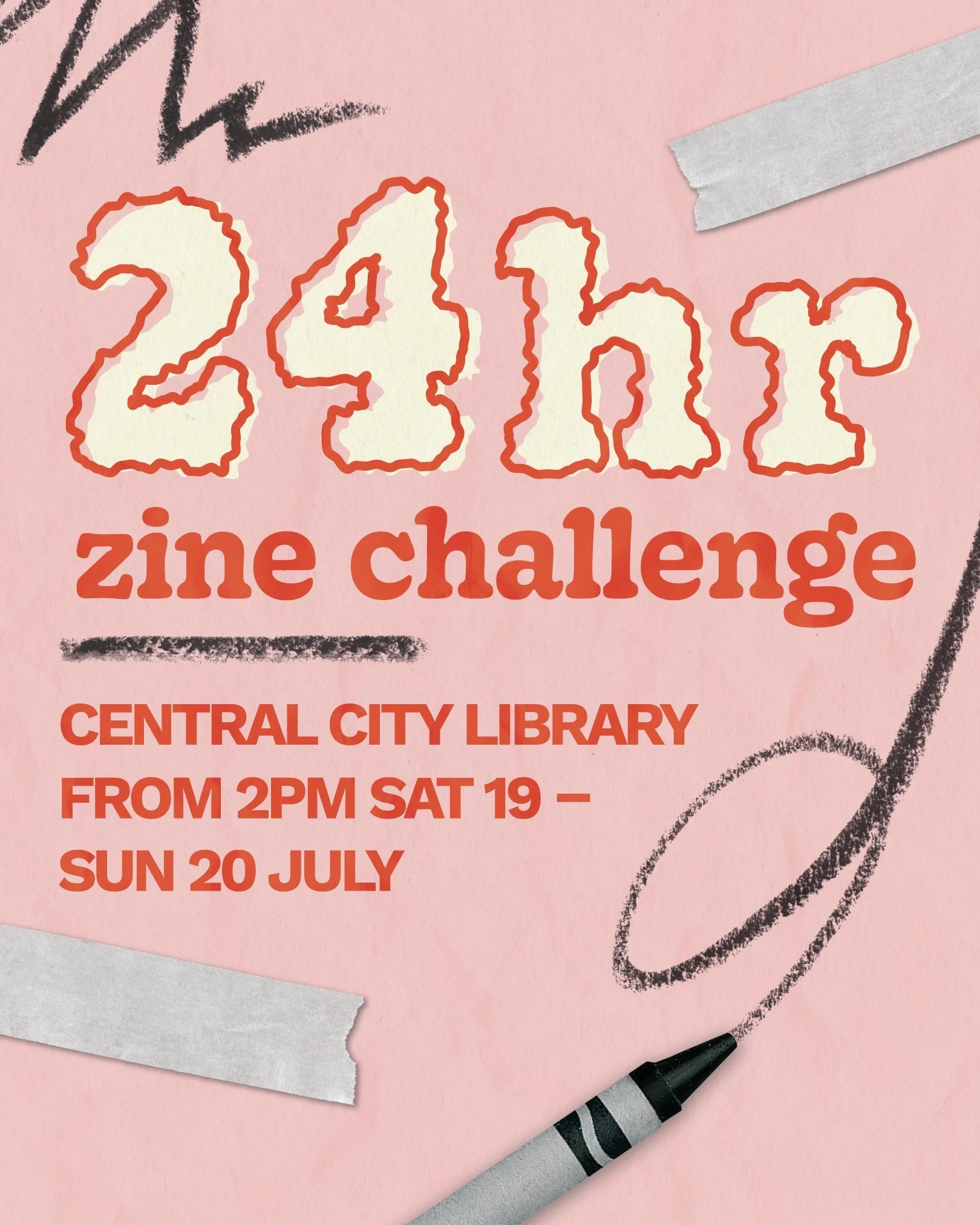 What better way to celebrate International Zine Month than taking part in the 24hr Zine Challenge this weekend! 

One of AZF's longest running events (it's a fave for a reason) that you CANNOT miss. You'll get to bond with other participants both onl