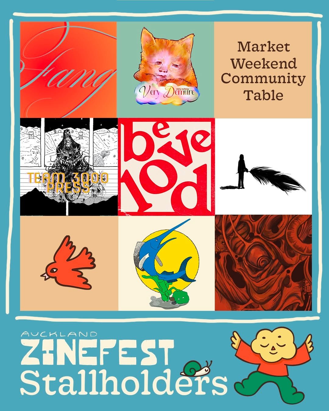 Our Community Table artists are so damn cool! Stoked to have people providing incredible zines for our market visitors to enjoy 🥰 

If you're having a zine or two at the Community Table, please share and let people know x

#zines #zineart #zine #zin