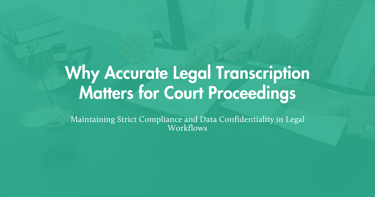 Professional legal transcriptionist reviewing audio files for a court proceeding in Singapore