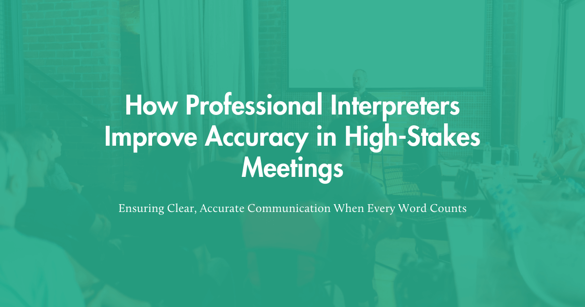 Minimising Miscommunication in Legal, Medical, and Corporate Discussions