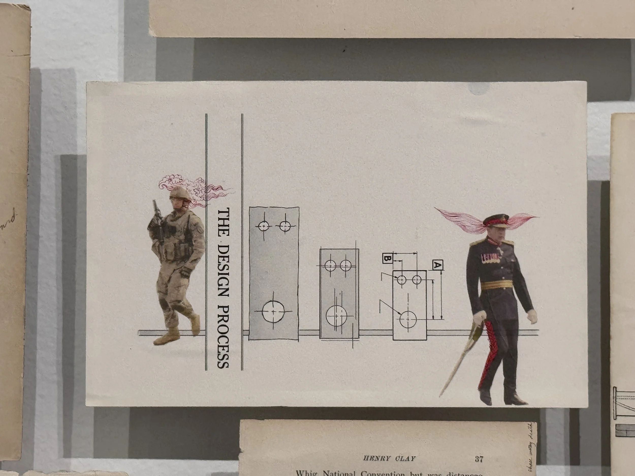 MUSEUM OF CONTEMPORARY ART CHICAGO Firelei Báez "Man Without a Country (aka anthropophagist wading in the Artibonite River)" 2014 | Gouache, ink, and chine-collé on deaccessioned book pages |
106 1/4 × 252 inches