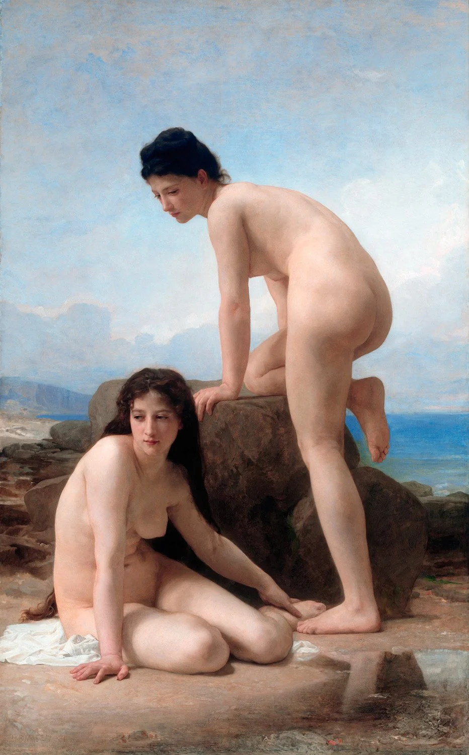 ART INSTITUTE OF CHICAGO "The Bathers" 1884 | Oil on canvas | 79 x 55 5/8 inches
