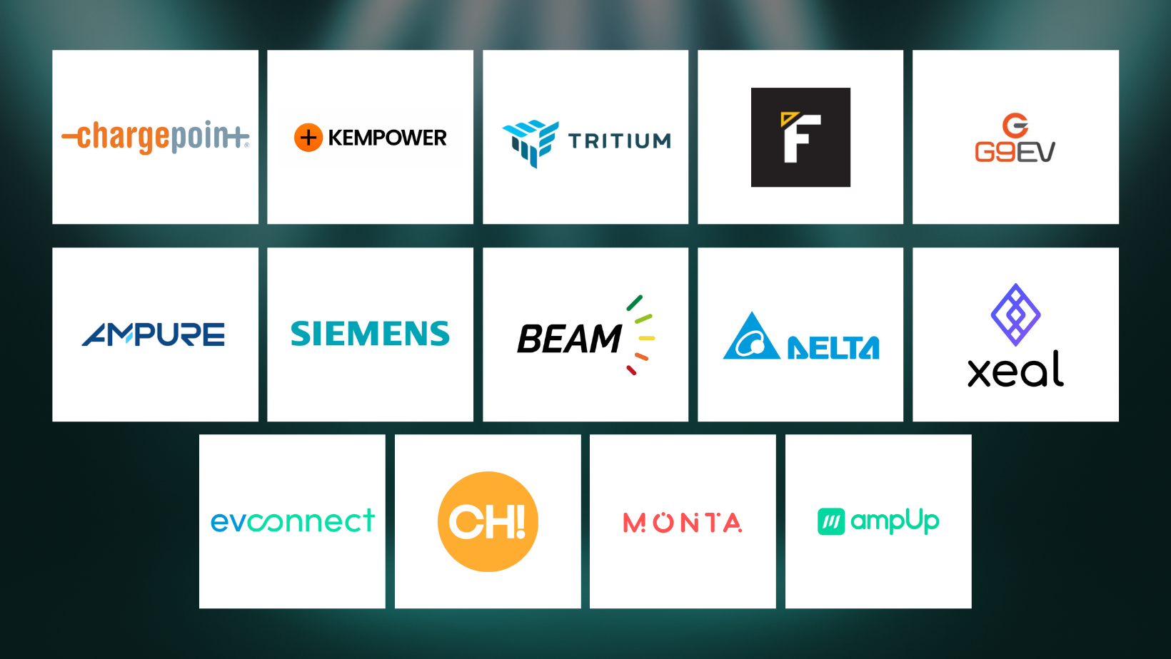 EV charging hardware and software for every use case. ChargePoint, Kempower, Tritium, Fractal, G9EV, Ampure, Monta, Delta and more.