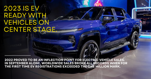 2023 is EV Ready with Vehicles on Center Stage.