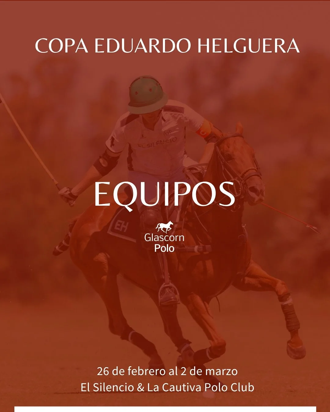 Equipos - Copa Eduardo Helguera 2025

Save the date: domingo 2 de marzo
FINALS DAY + AFTER POLO
🎧 @djmatiasbruno
🍕 @benjiscatering
🍹 @drinkseventos_

Los esperamos en @elsilenciopolo!

#copaeduardohelguera #glascornpolo #elsilenciopolo #afterpolo