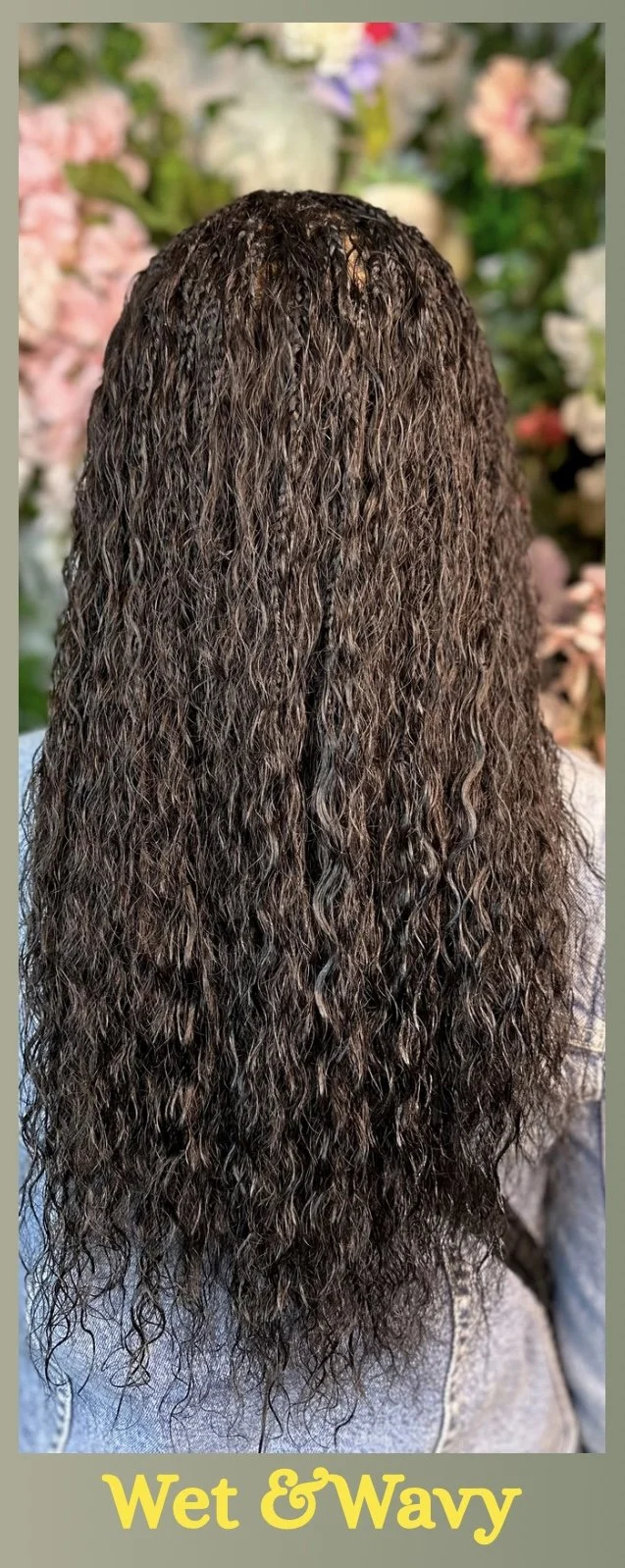 Maintenance Level: Moderate — needs water/product activation to maintain the wet look, easy to restyle. Looks best wet, still looks great dry.