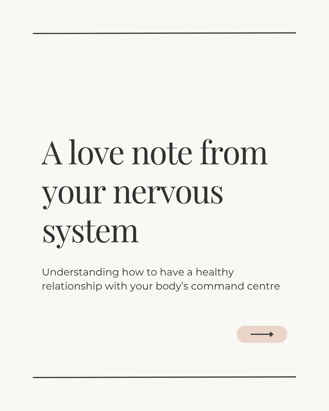 Your nervous system isn&rsquo;t trying to sabotage you &mdash; it&rsquo;s trying to protect you. Even when it floods you with tension, keeps you awake, or makes you snap or shut down&hellip; it&rsquo;s working from a place of loyalty, not failure.⁠
I