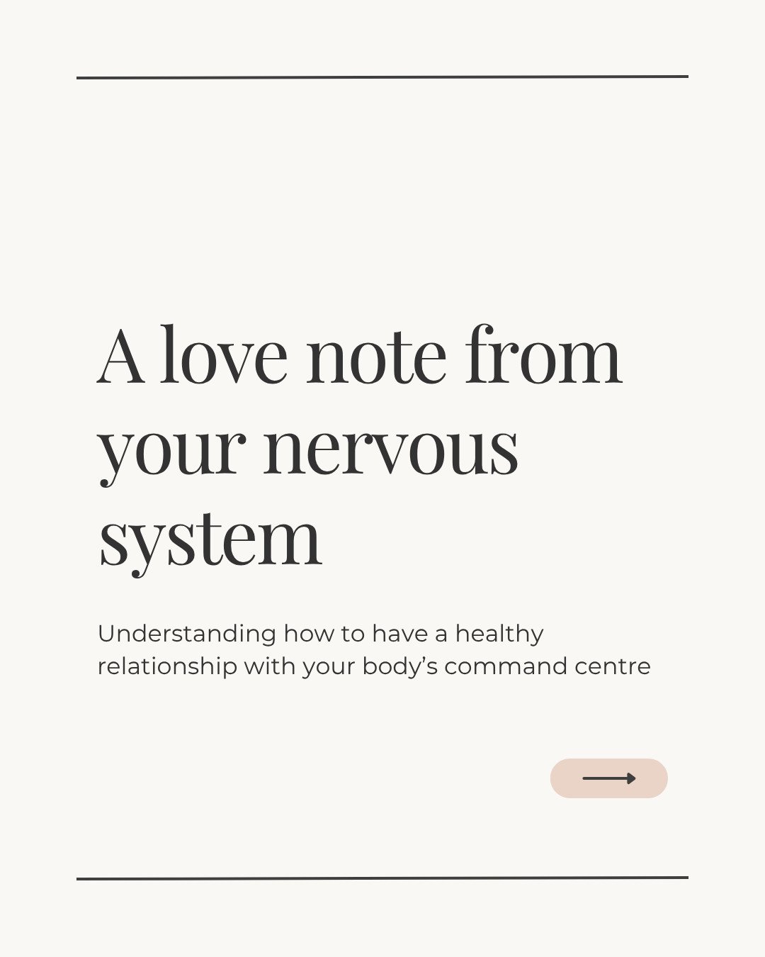 Your nervous system isn&rsquo;t trying to sabotage you &mdash; it&rsquo;s trying to protect you. Even when it floods you with tension, keeps you awake, or makes you snap or shut down&hellip; it&rsquo;s working from a place of loyalty, not failure.⁠
I