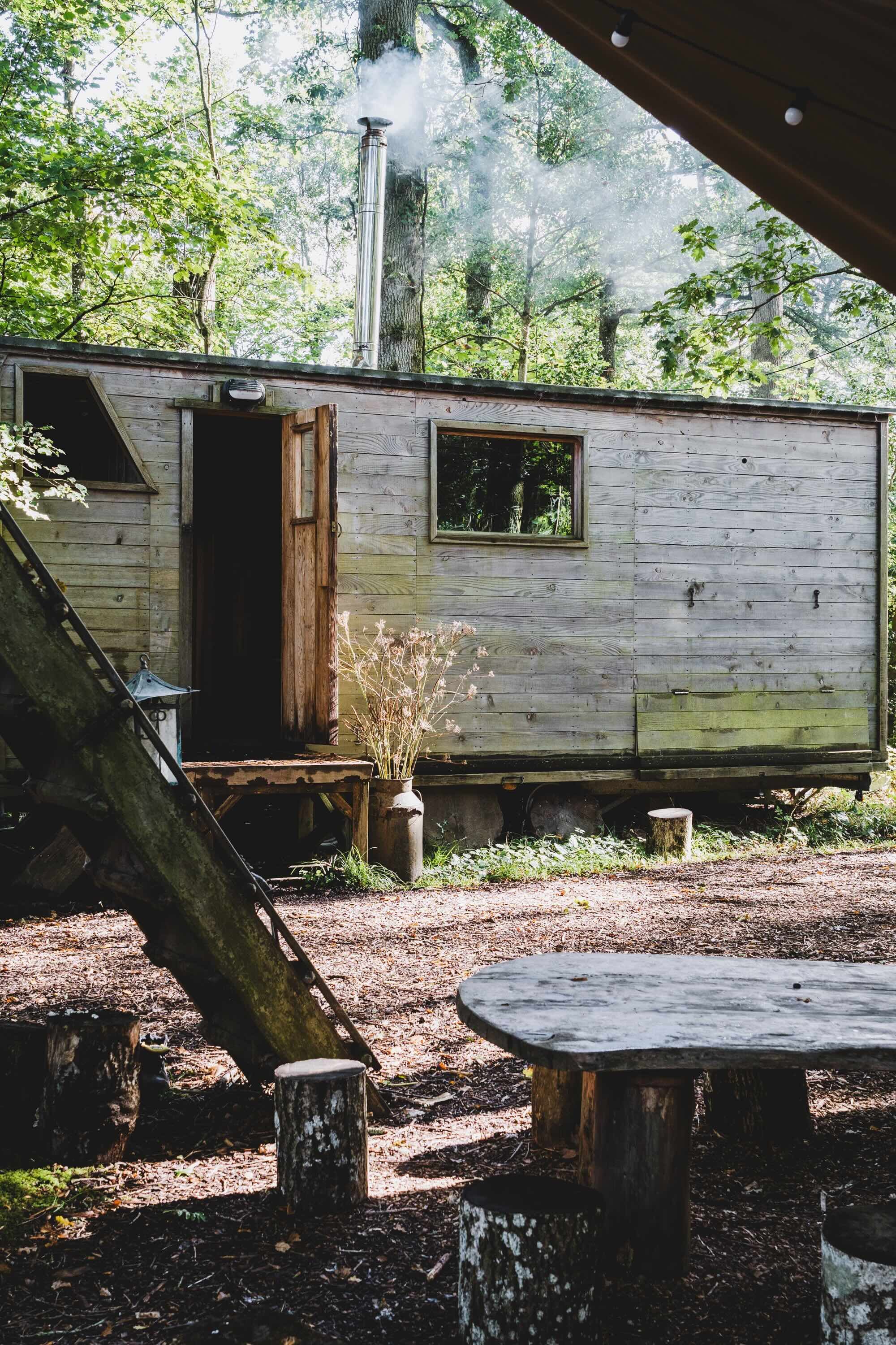 wellbeing retreat UK wood fired sauna