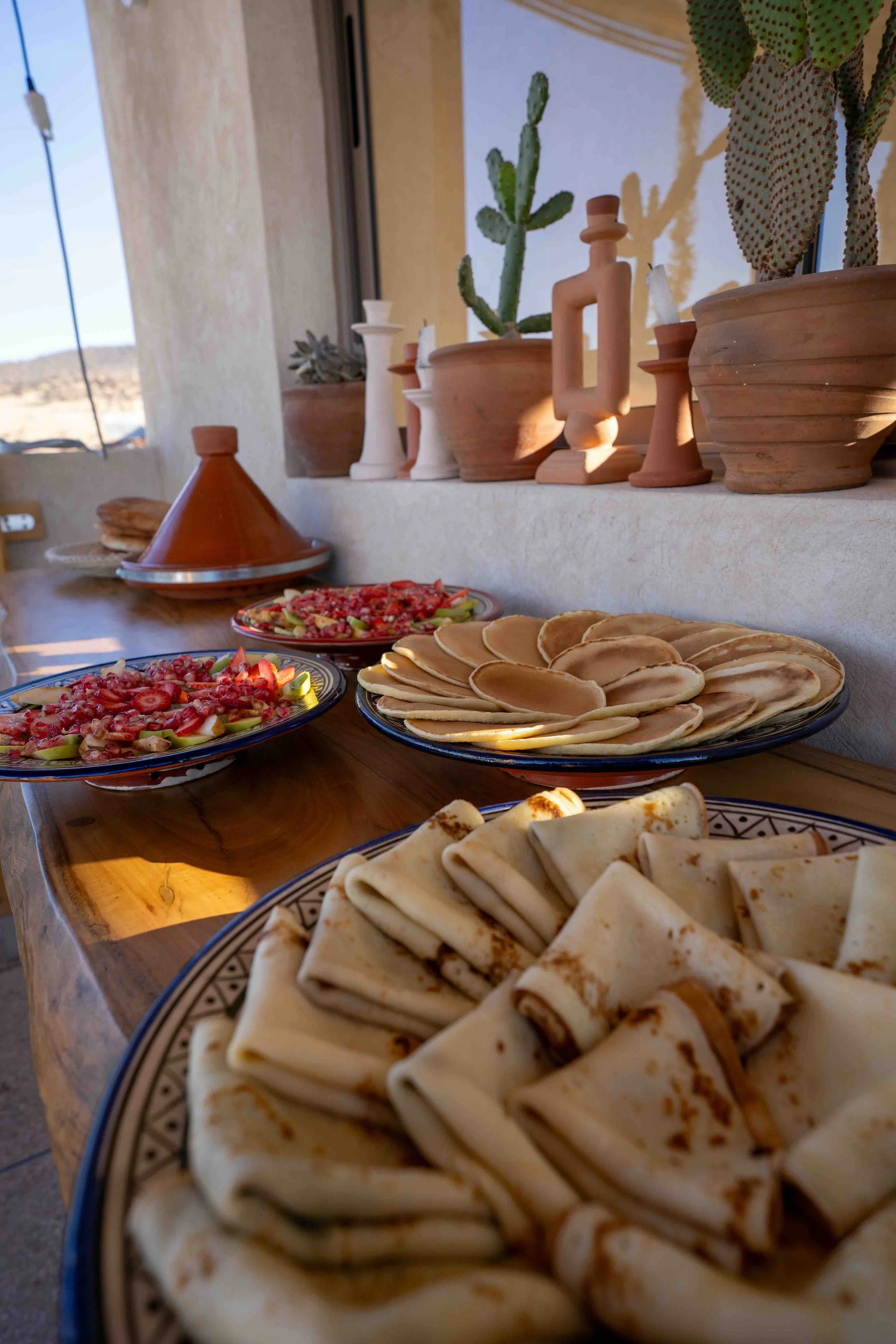 Breakfast on yoga and surf retreat in Morocco.jpeg