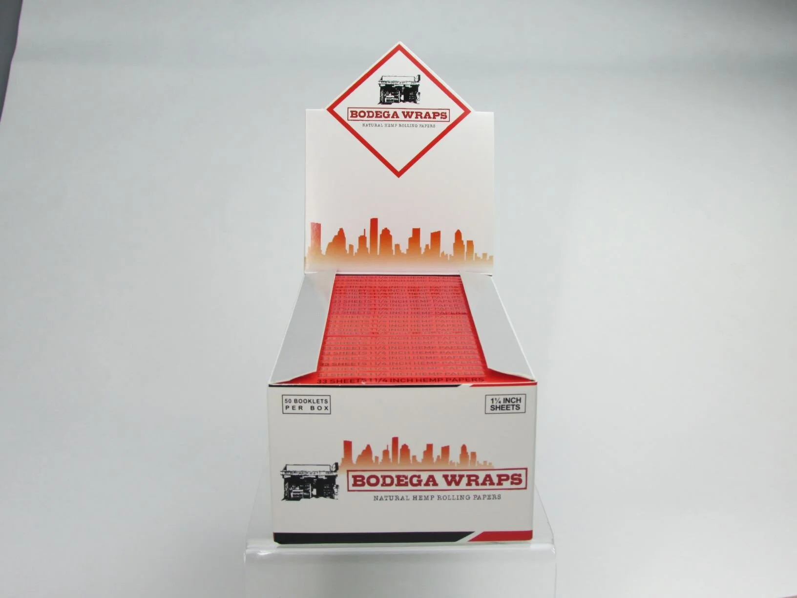 bodega wraps hemp rolling paper 1 1/4 inch