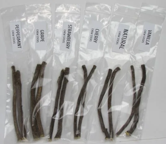 Chew Sticks ( Grape, Strawberry, Cherry, Natural, Vanilla)