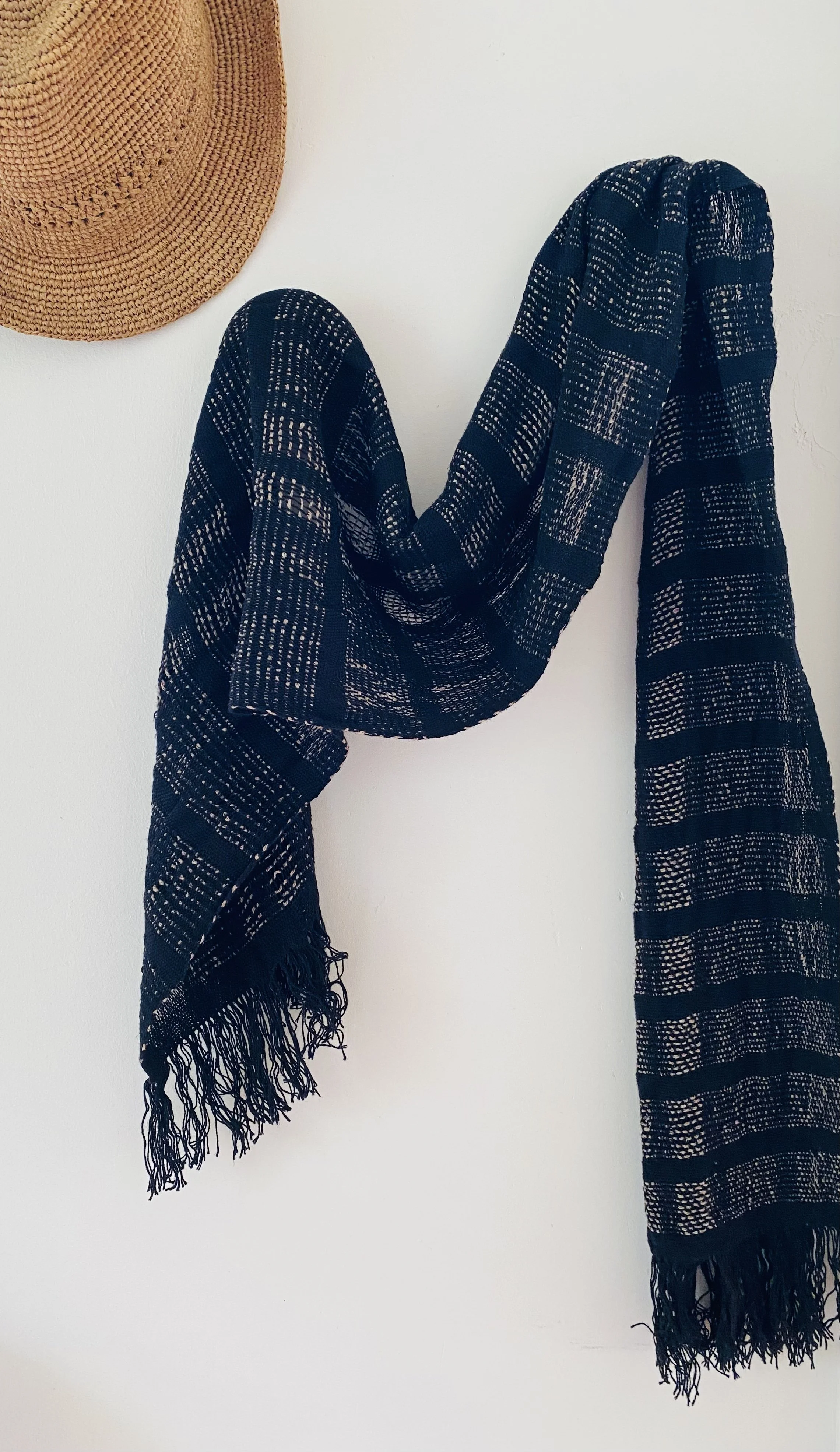 Summer scarf - cotton and silk