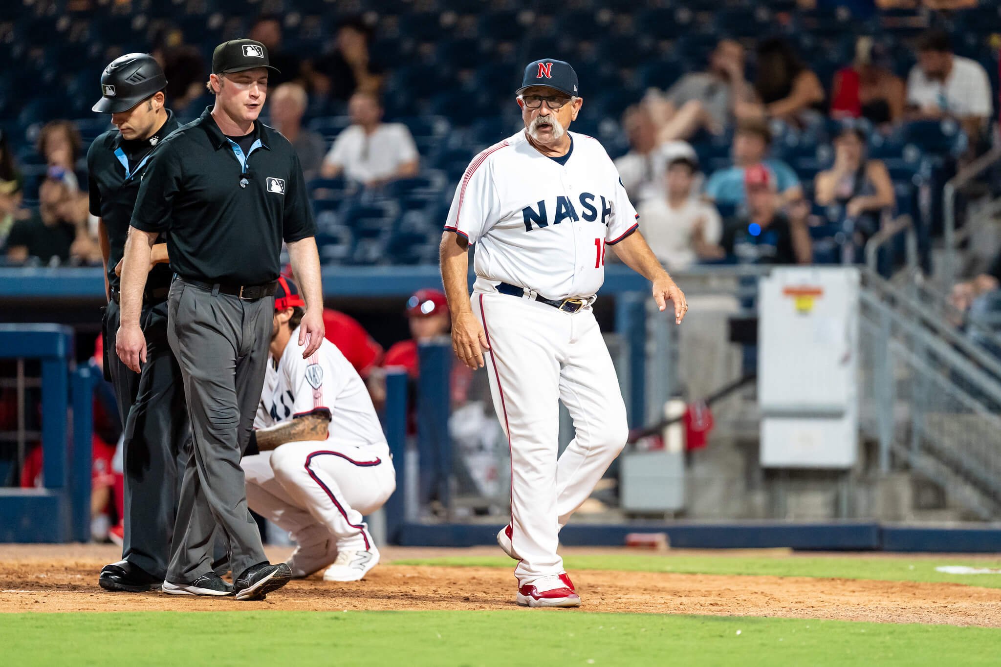 Rick Sweet says Misiorowski is “the most exciting pitcher” he has managed in a 36-year minor league career (courtesy Nashville Sounds)