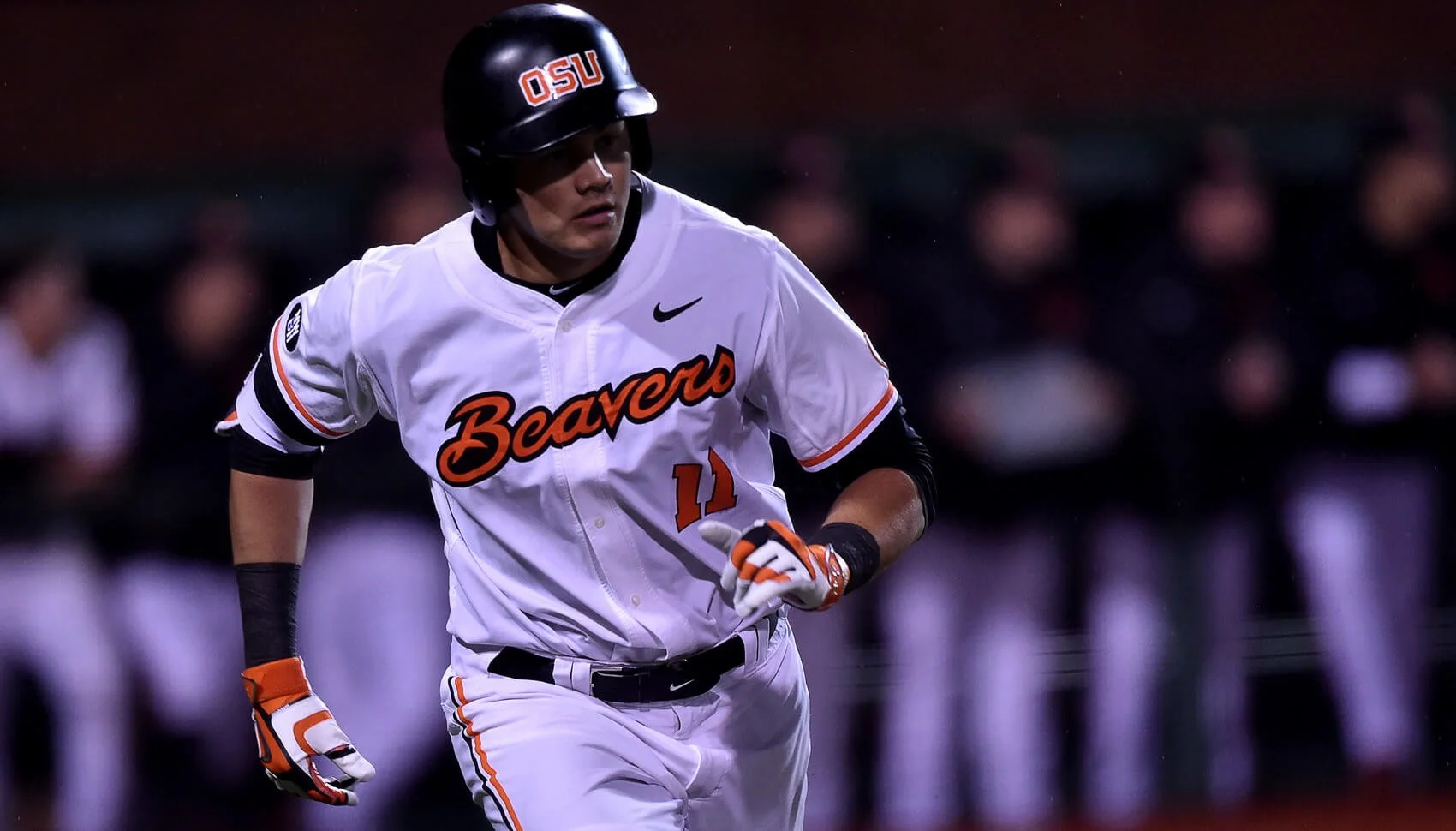 Larnach was one of the key pieces on Oregon State’s College World Series championship team of 2018 (courtesy OSU sports communications)