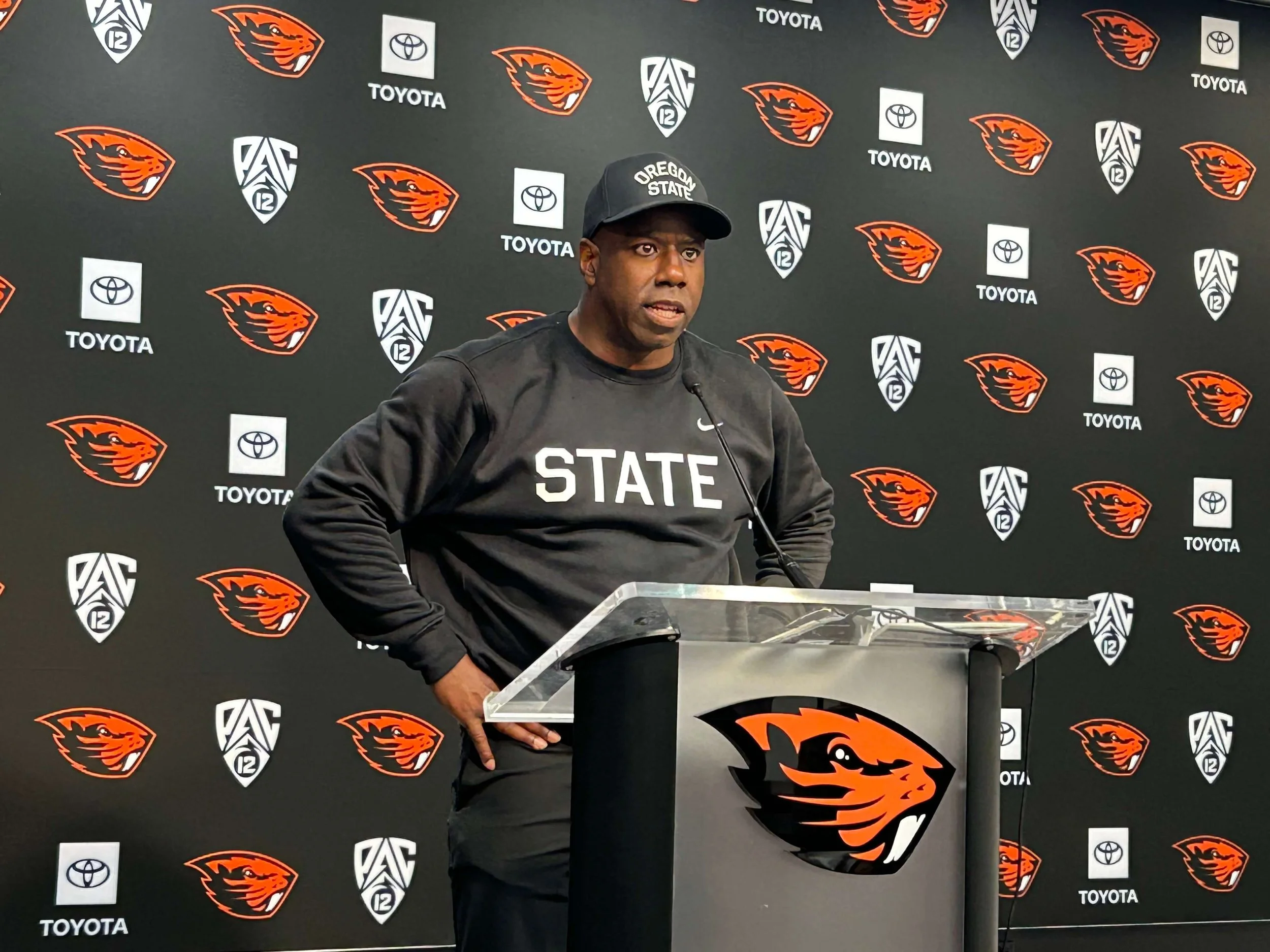 Coach JaMarcus Shephard said Atkinson handles “new installs like it’s written on the back of his hand”