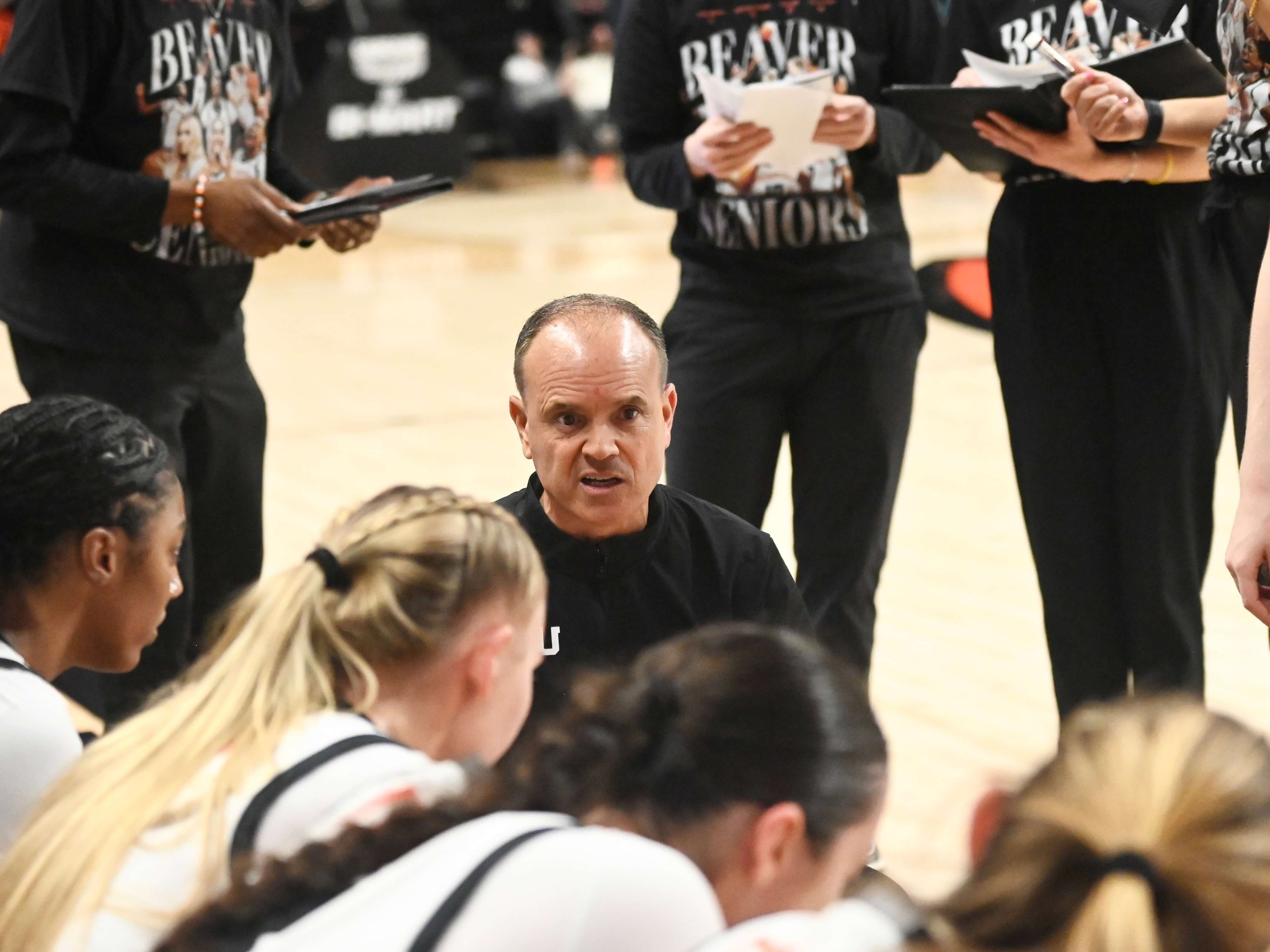 Coach Scott Rueck believes his team is ready to make a run at a second straight WCC Tournament championship (courtesy Dominic Cusimano)