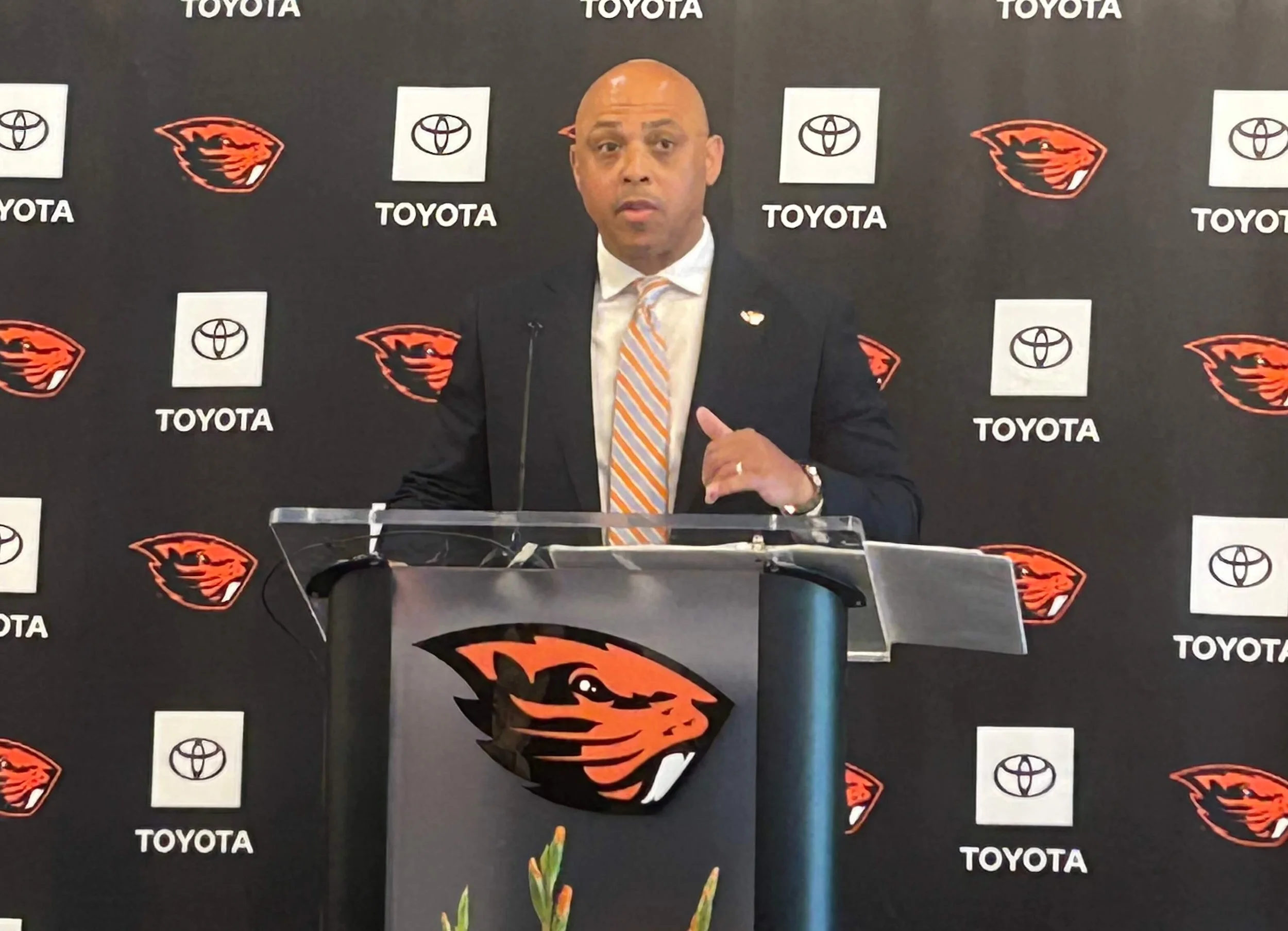 On Griffin’s unveiling, plus OSU President Murthy’s thoughts on the new AD and Jensen Huang