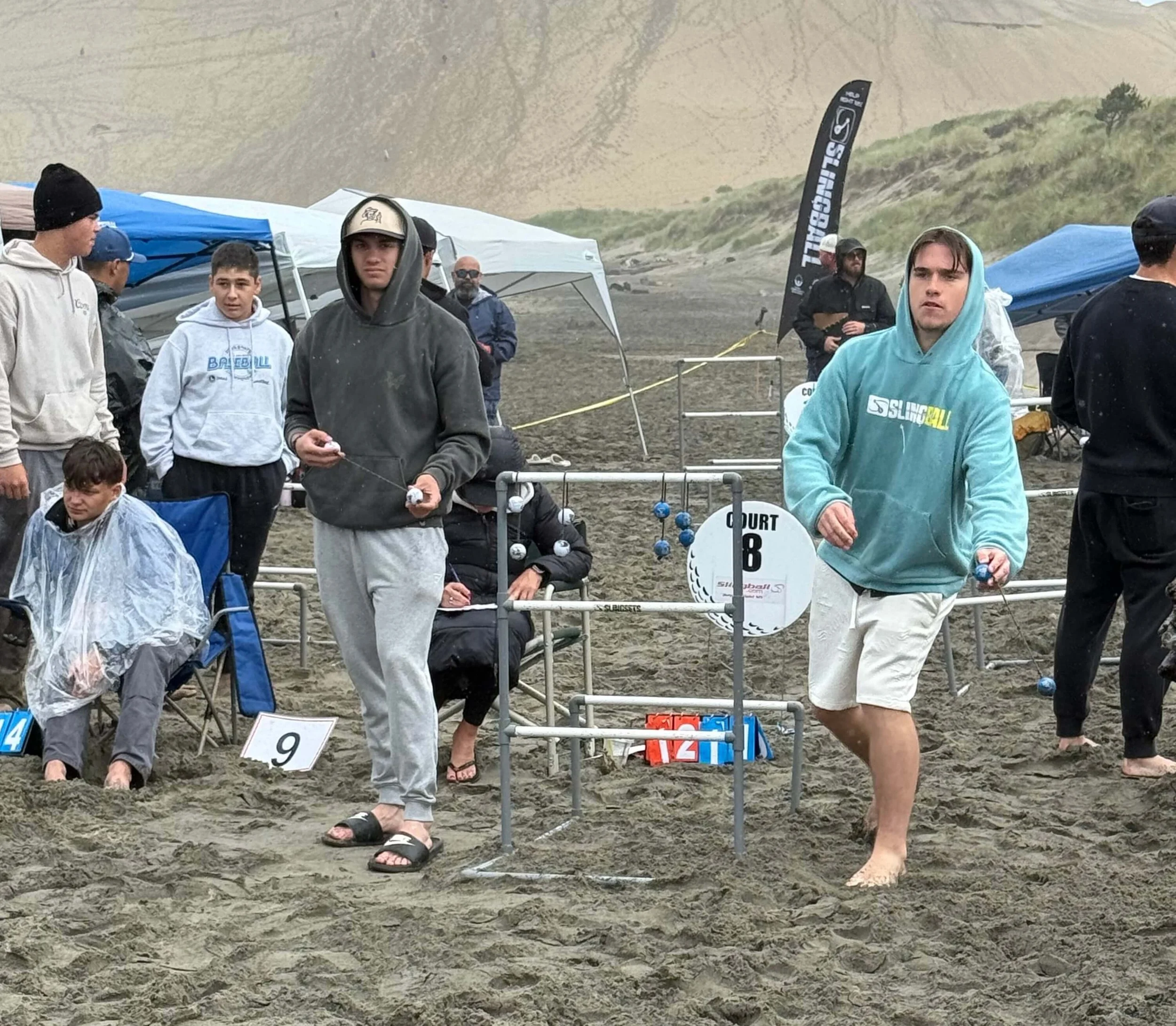 Ramsay Neu slings it during Sling 2026 (courtesy Randy Neu)