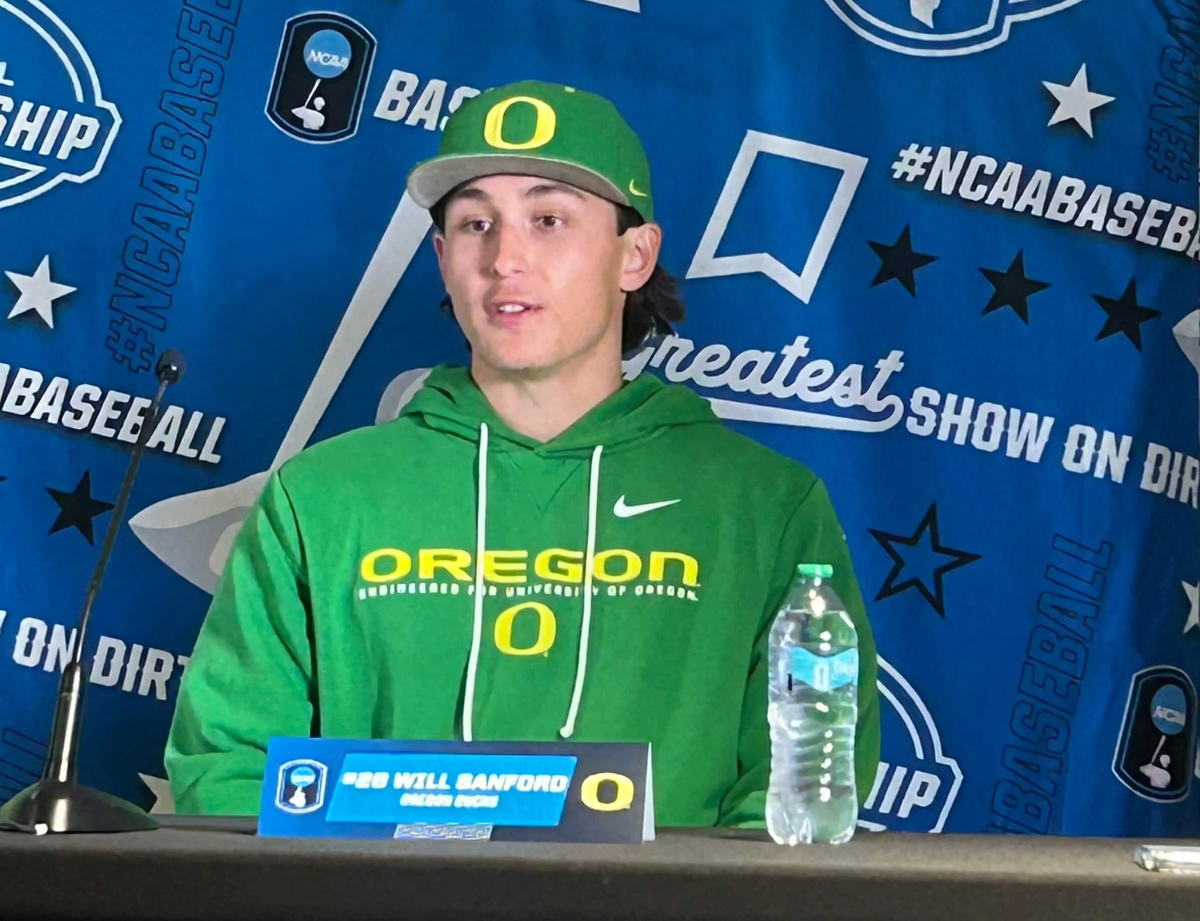 Will Sanford’s electric performance against Washington State included 14 strikeouts in 6 1/3 innings