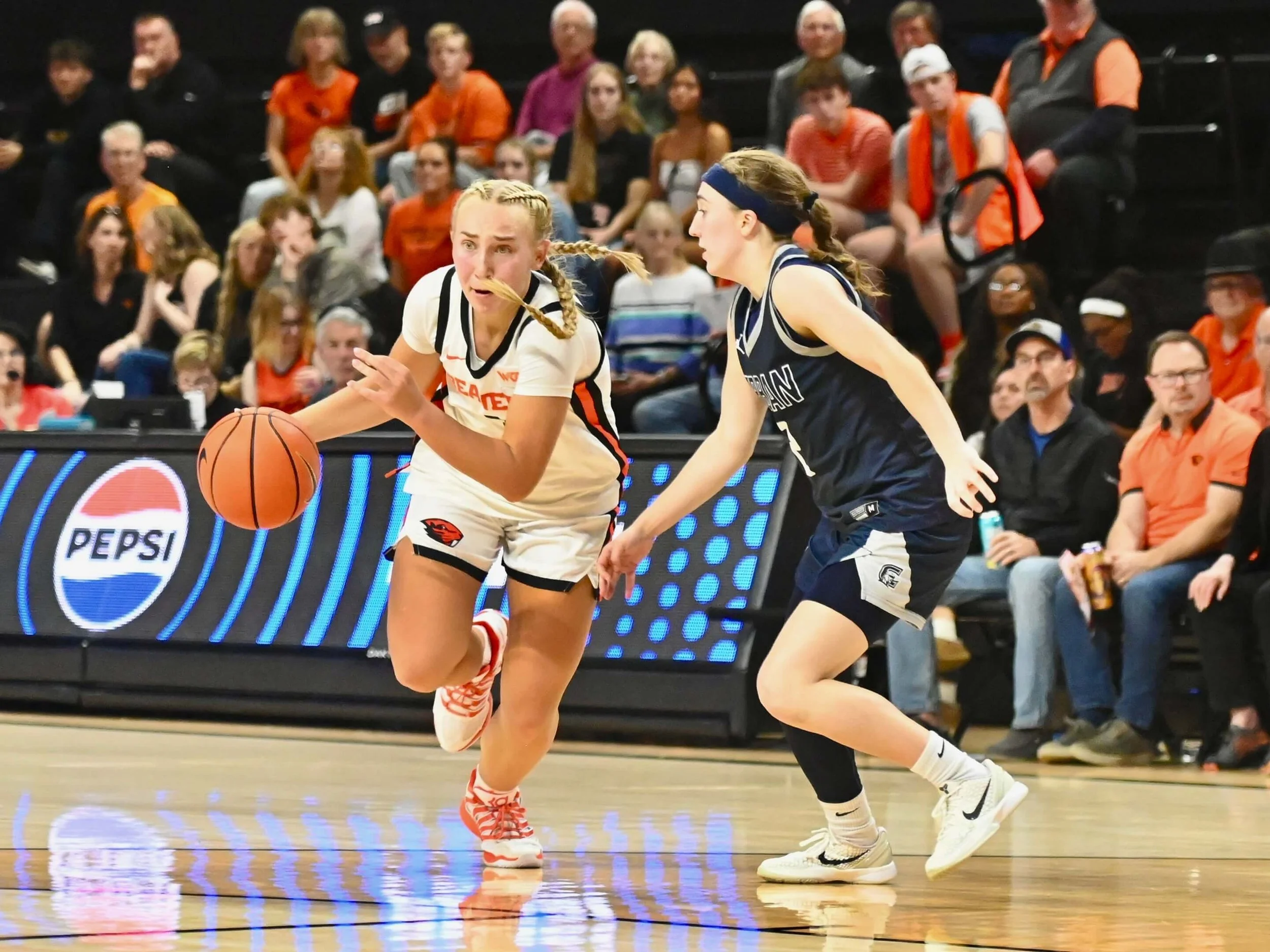 Point guard Kennedie Shuler runs the show for the Beavers on both side of the ball (courtesy Dominic Cusimano)