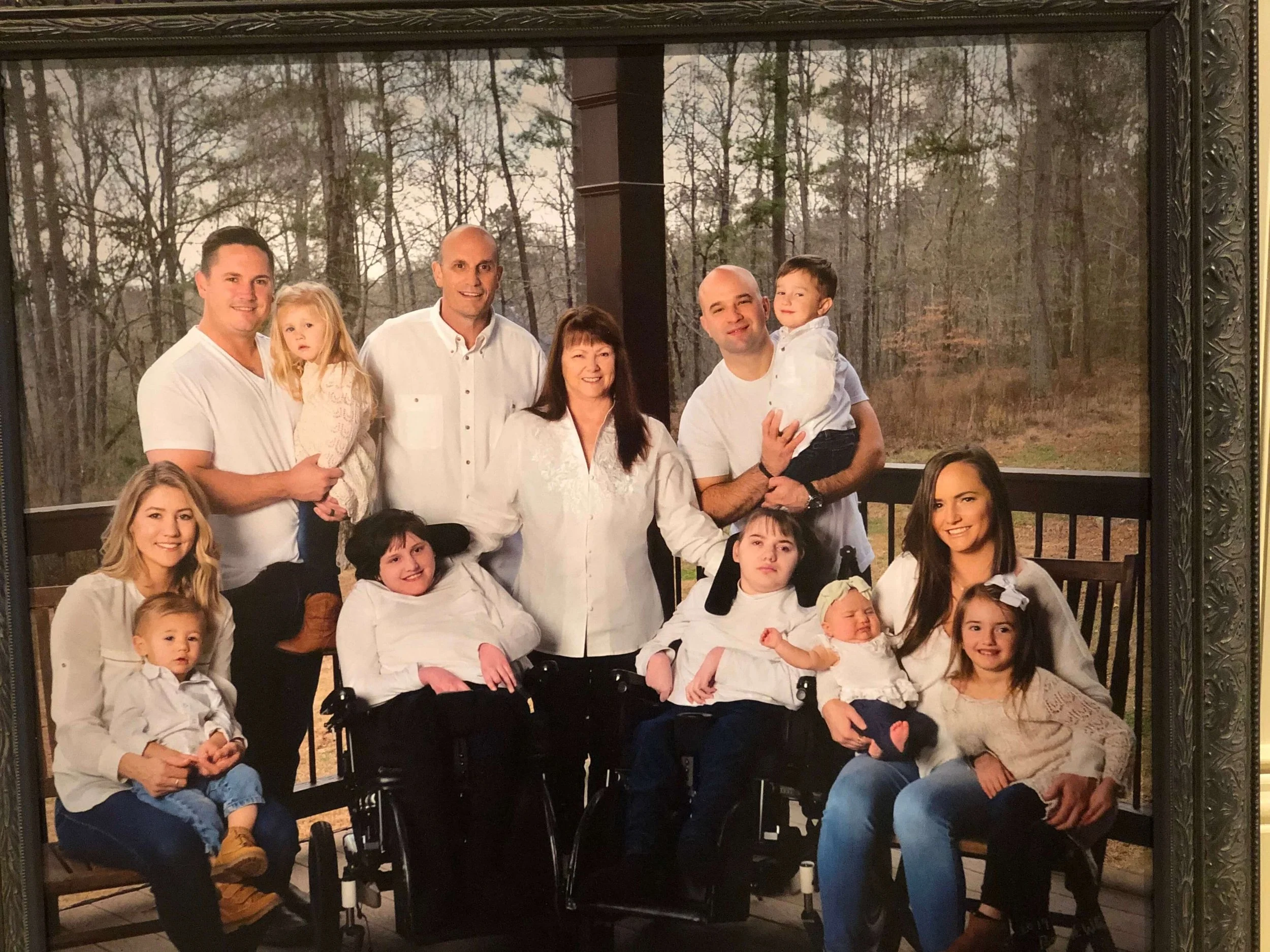 Keith Brown (back row, second man from left) and family now live in Cumming, Ga. (courtesy Keith Brown)