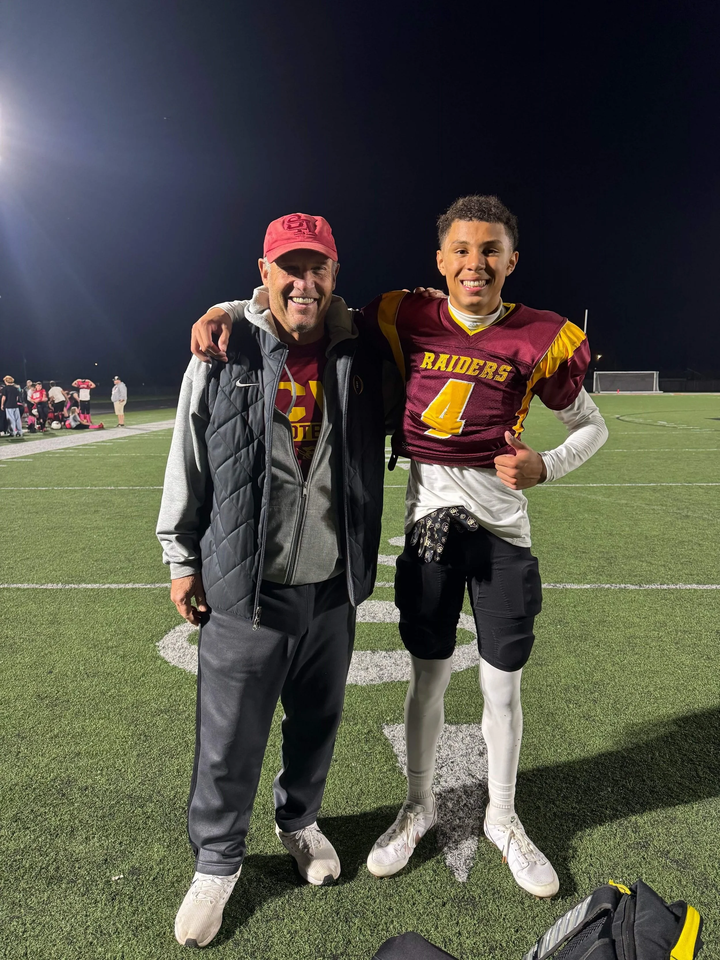 Mike Riley’s avocation these days is serving as “Uber driver” for his athletic grandson, Eli Riley-Stevenson