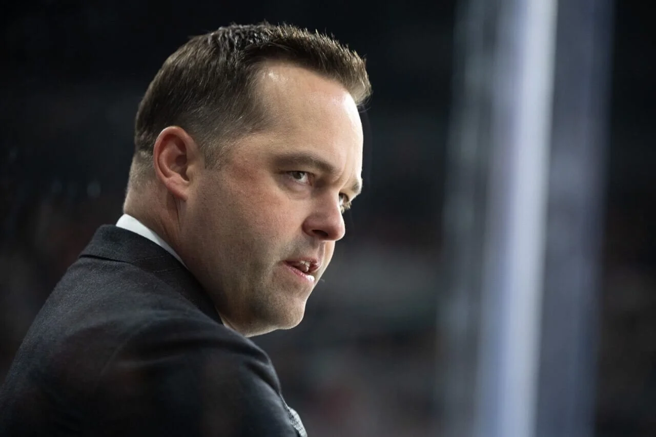 Coach Kyle Gustafson said the 2025-26 season has been a “learning process” for the Hawks’ 13 new players (courtesy Portland Winterhawks)