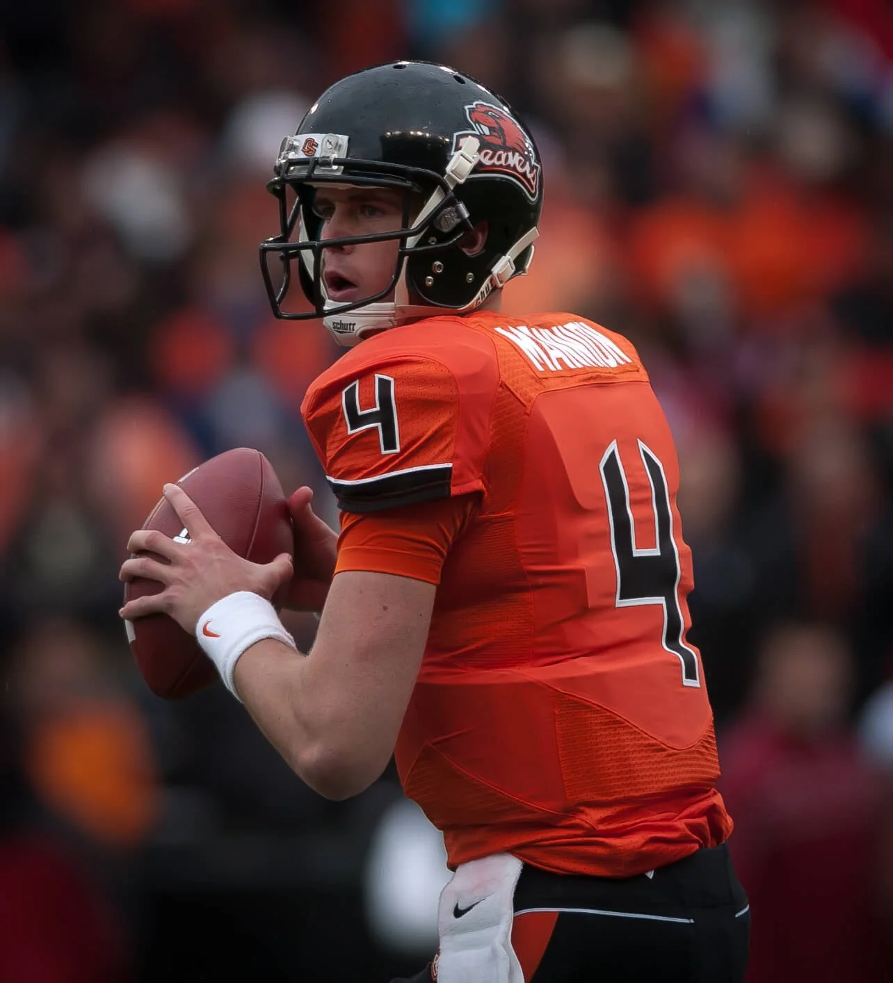 Sean Mannion set passing records at Oregon State and still ranks No. 2 on the Pac-12’s career passing yardage list (Courtesy of OSU sports communications)