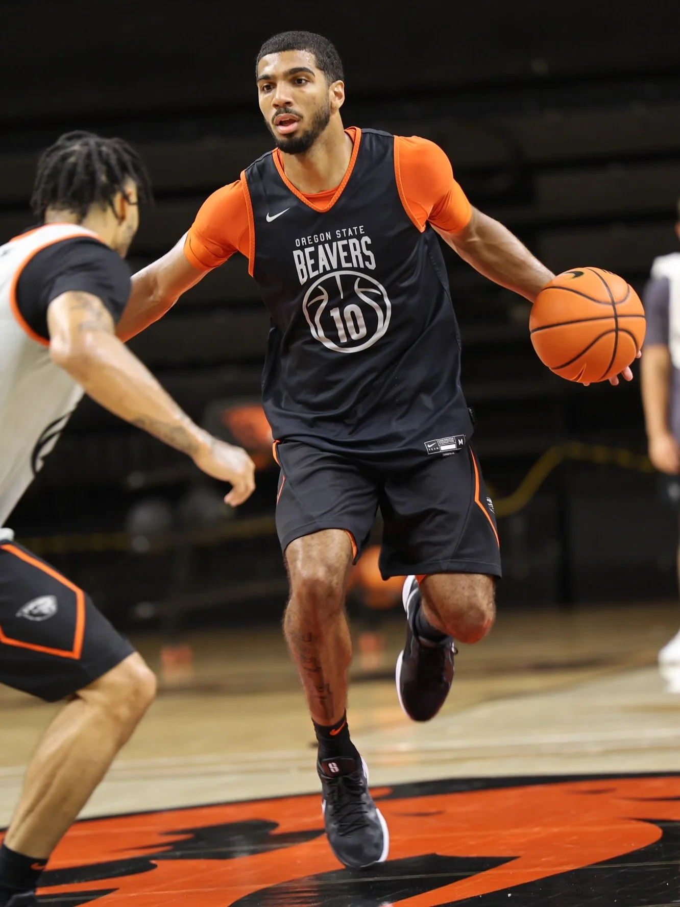Justin Joyner feels Daniel Freitag, who averaged 19.8 points per game for Buffalo last season, “has the physicality to be a great college player” (courtesy OSU sports communications)
