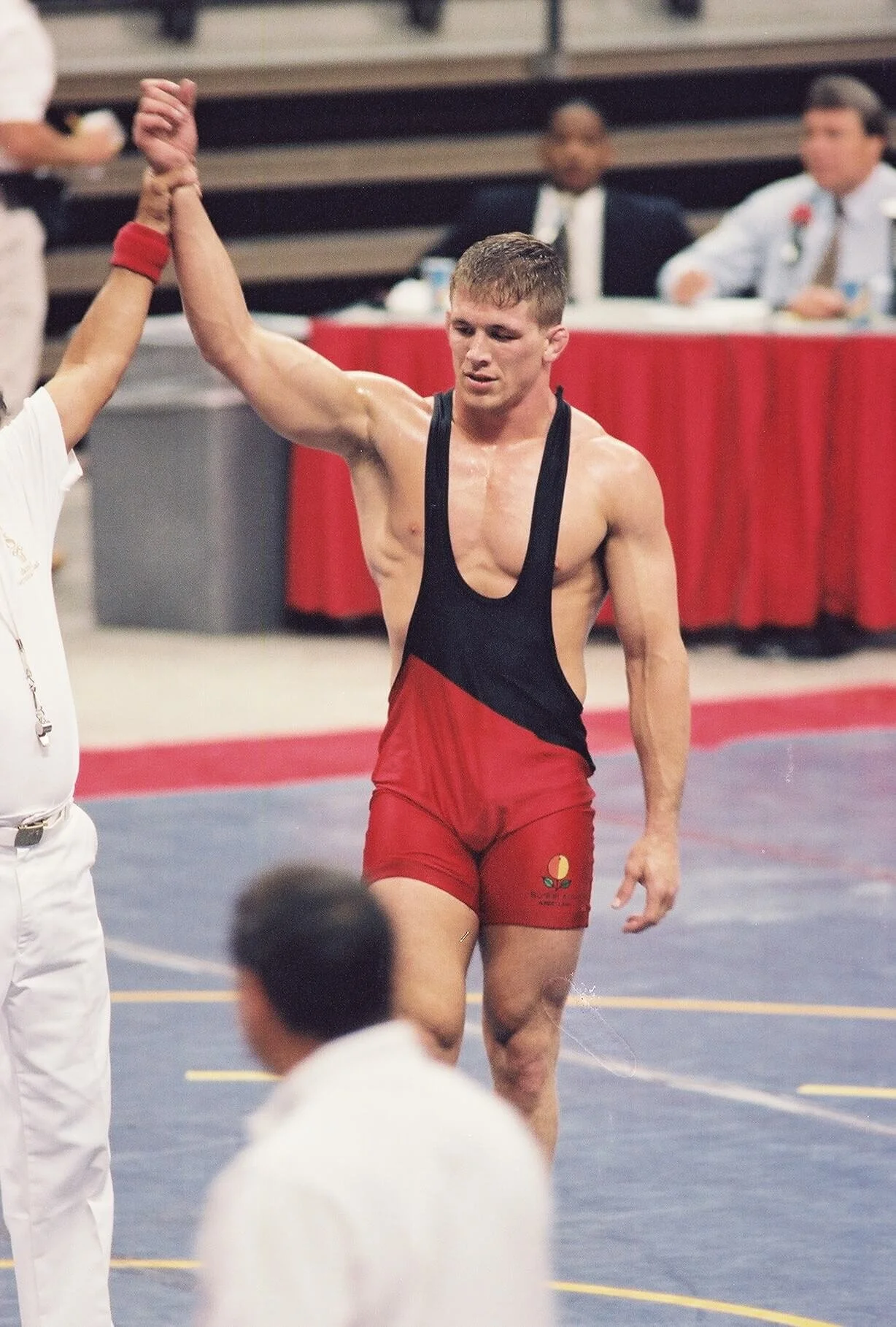 Les Gutches won the 187 1/2-pound class at the World Championships in Russia In 1997 (courtesy Les Gutches)