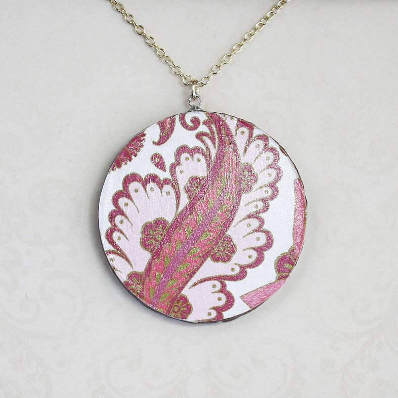 Necklace - Floral Pink