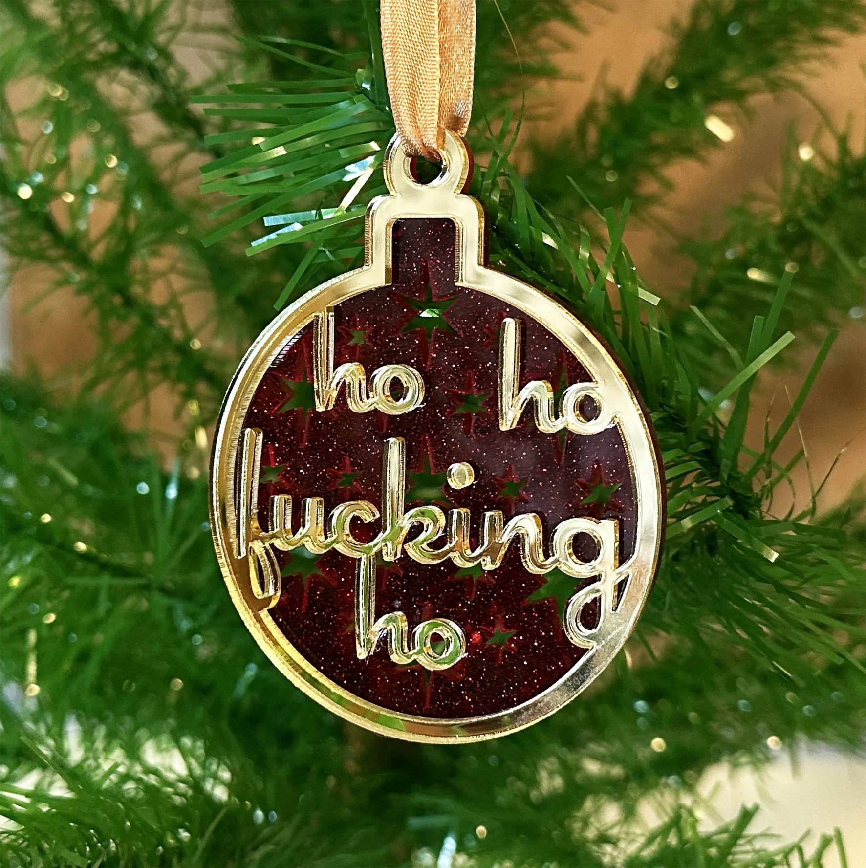 Ho Ho Fucking Ho - Christmas Bauble