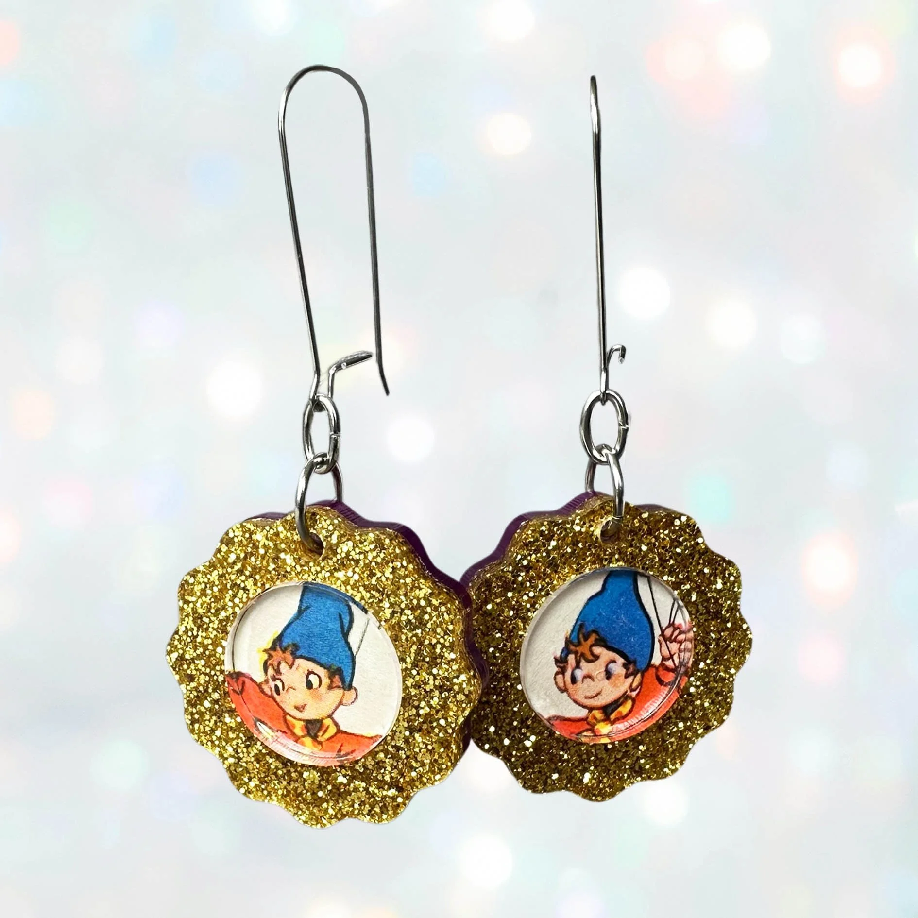 Noddy acrylic laser cut jewellery