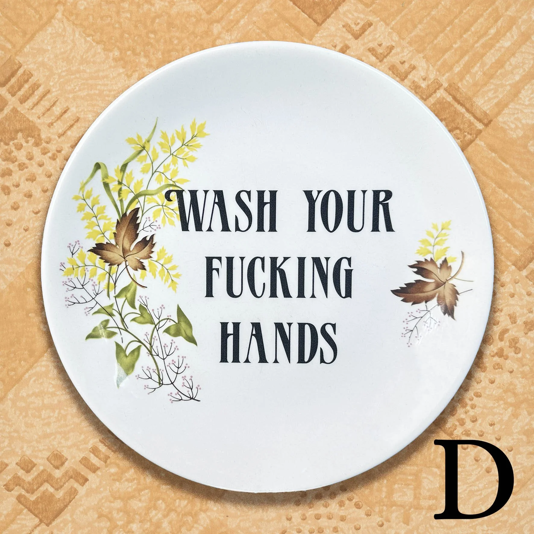 Wash Your Fucking Hands - Decorative Plate