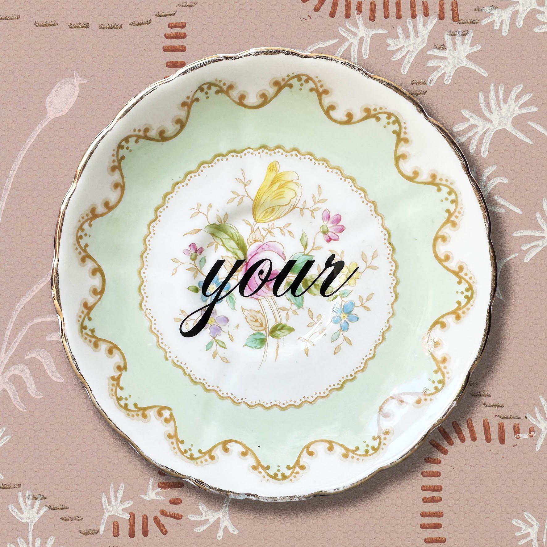 Vintage sauce with the word “your”