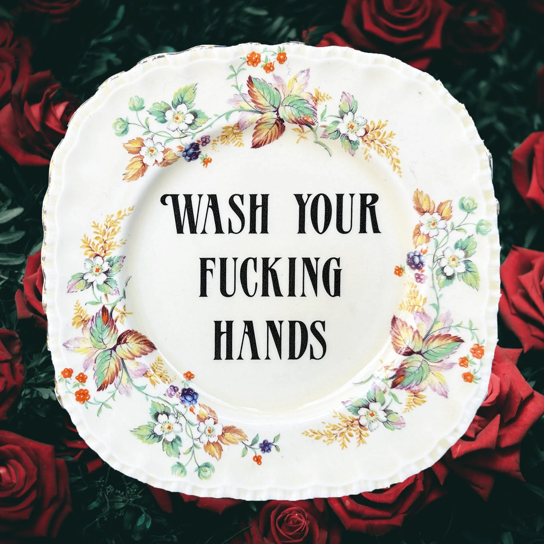 Wash Your Fucking Hands - Decorative Plate
