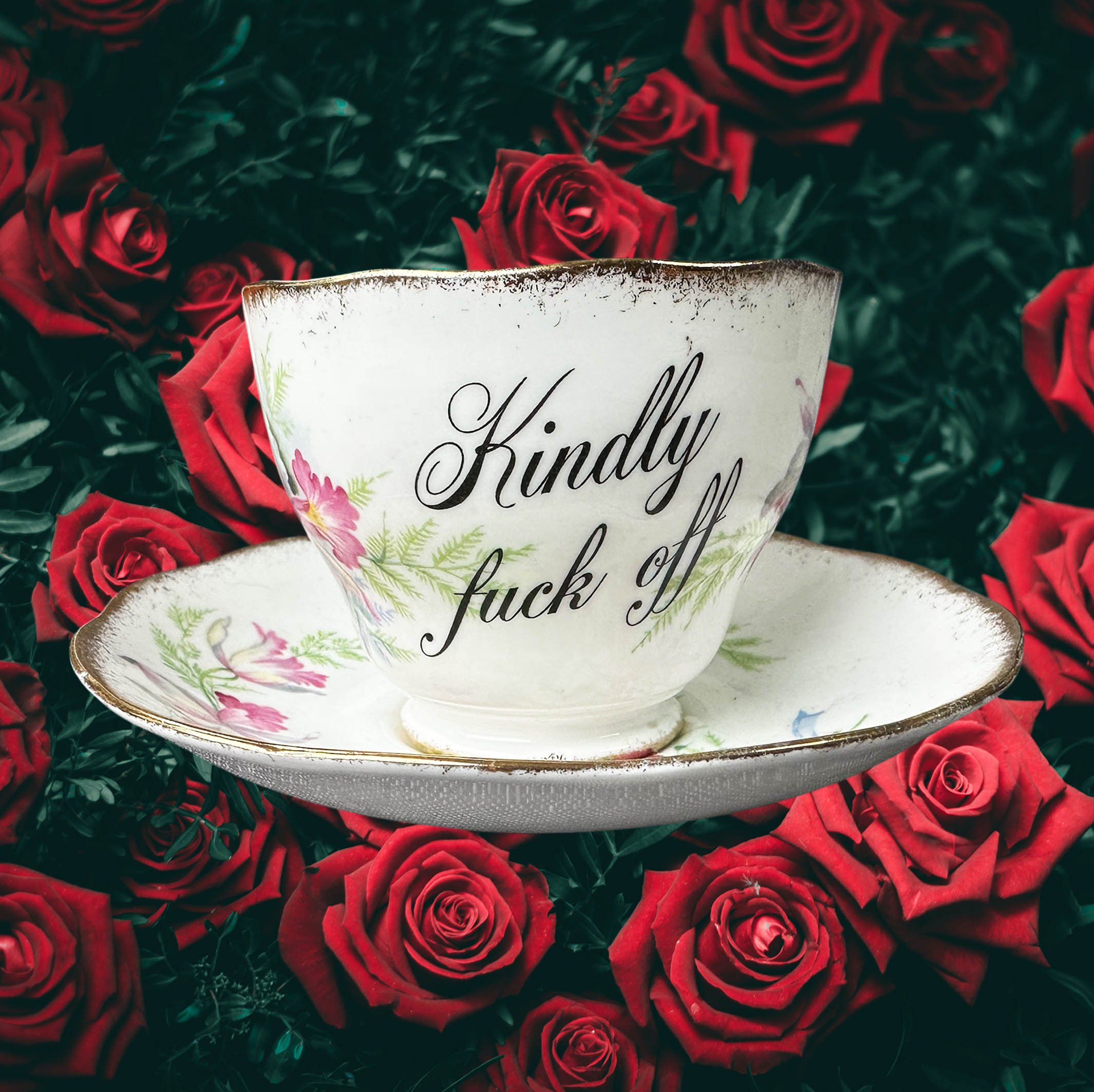 Kindly Fuck Off - Tea Cup
