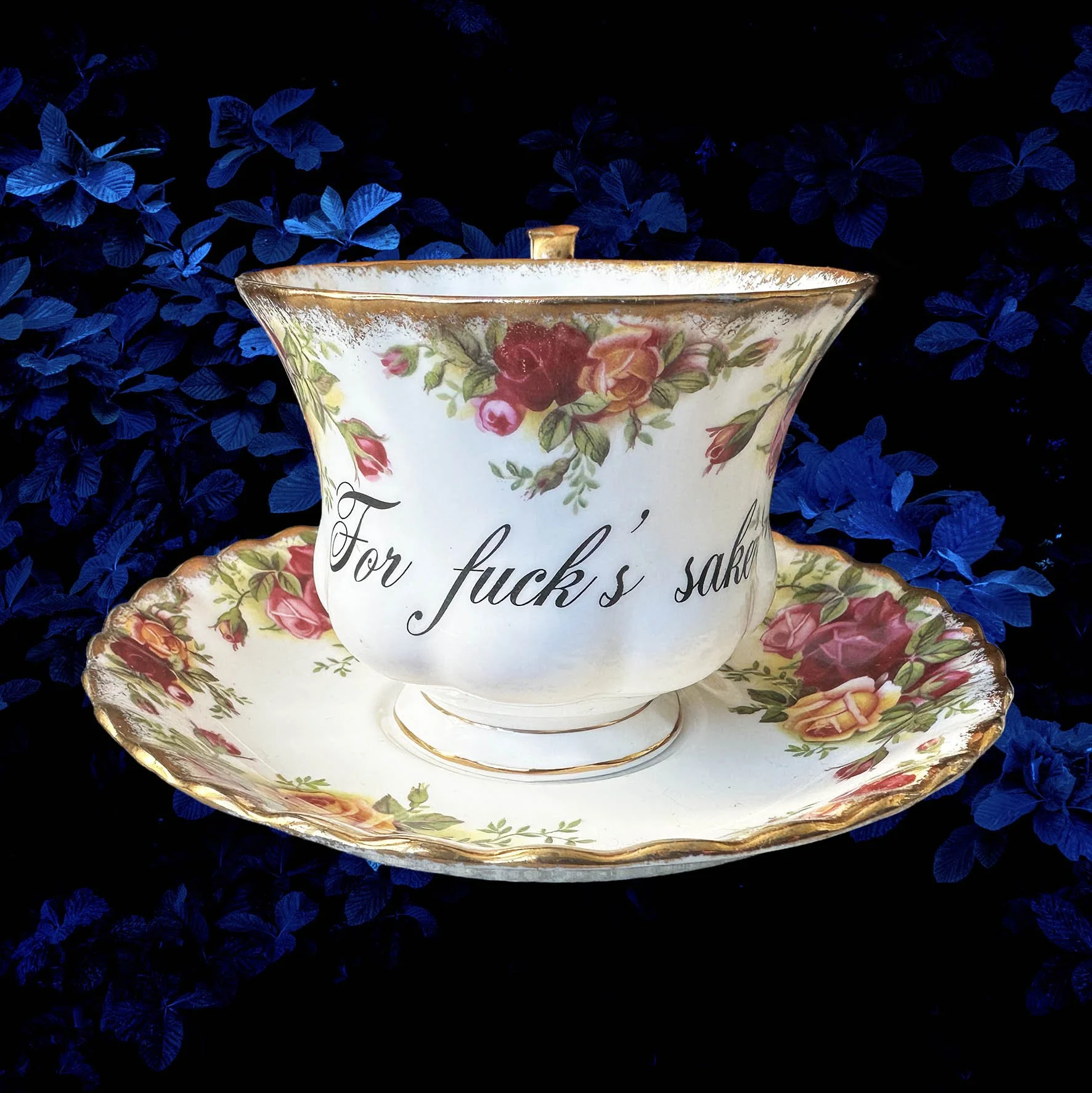 For Fuck's Sake - Vintage Tea Cup