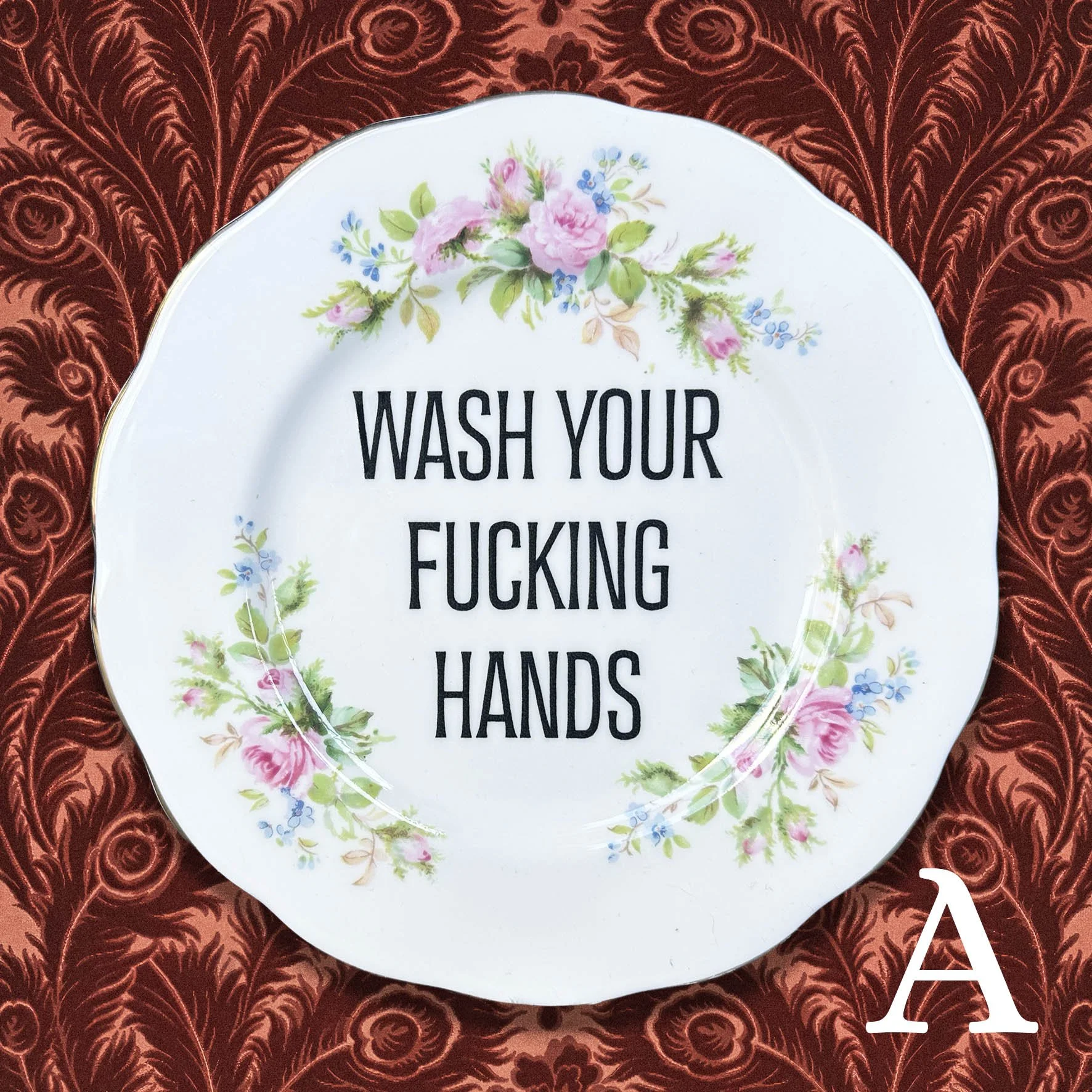 Wash Your Fucking Hands - Decorative Plate