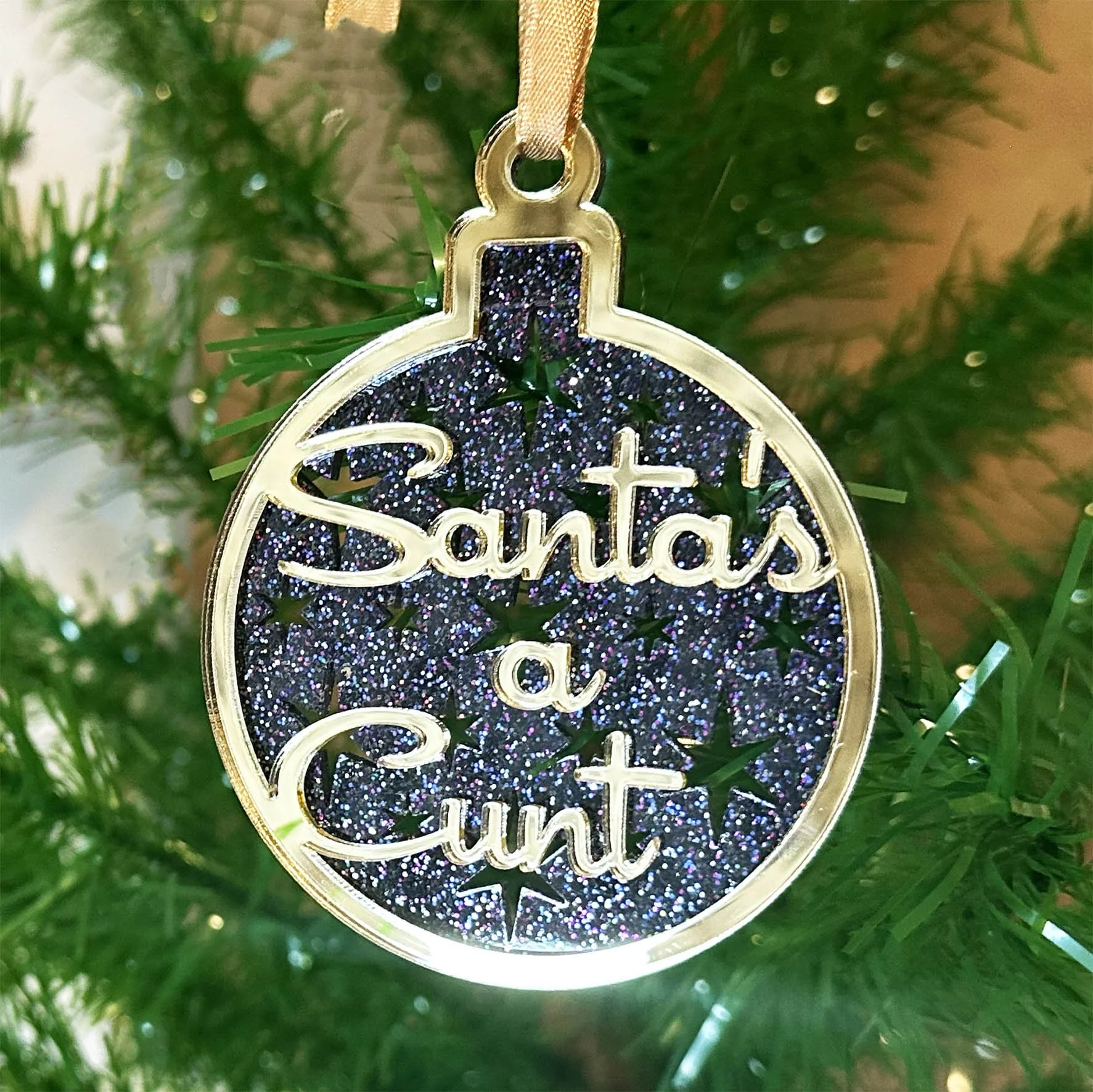 Santa's A Cunt - Christmas Bauble