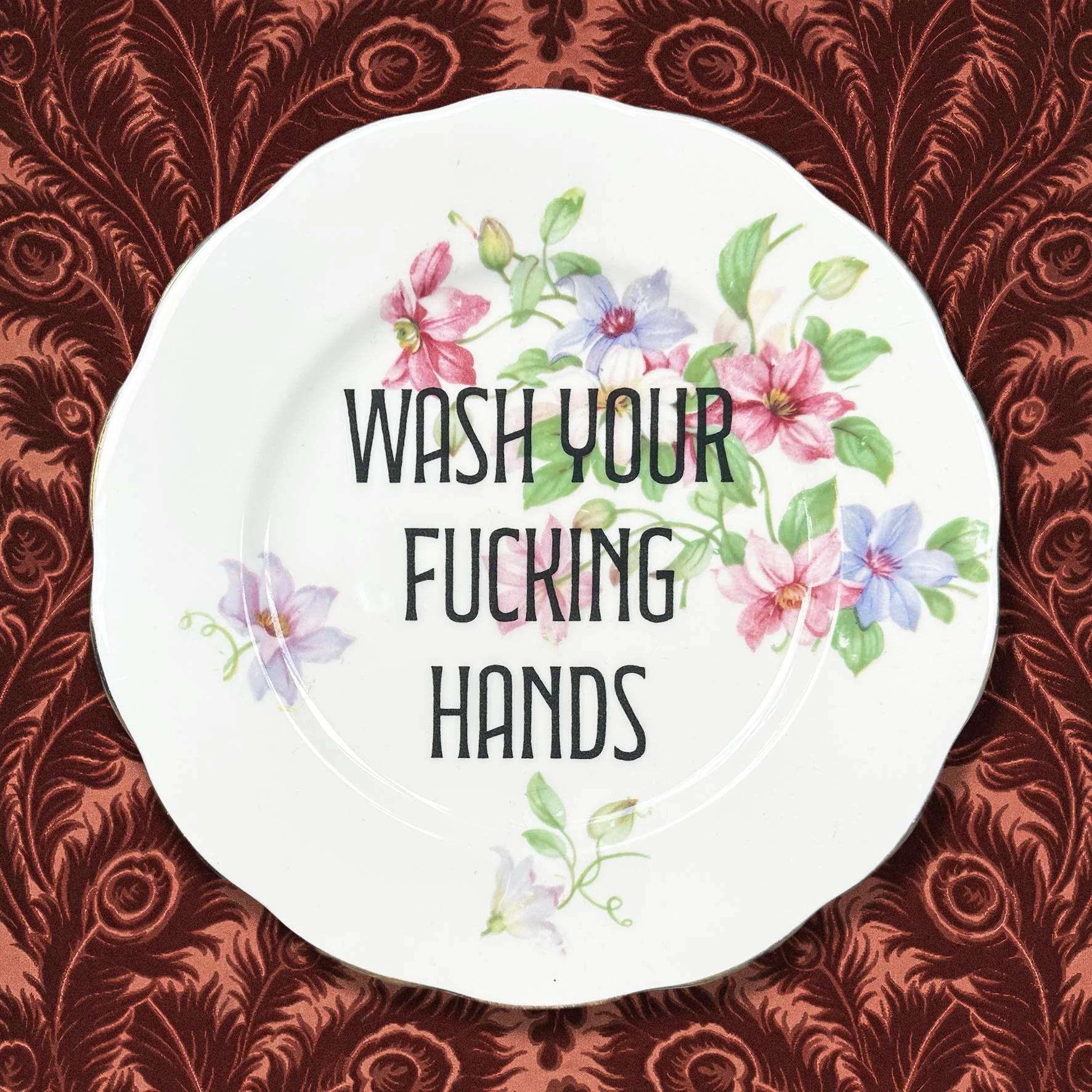 Wash Your Fucking Hands - Decorative Plate