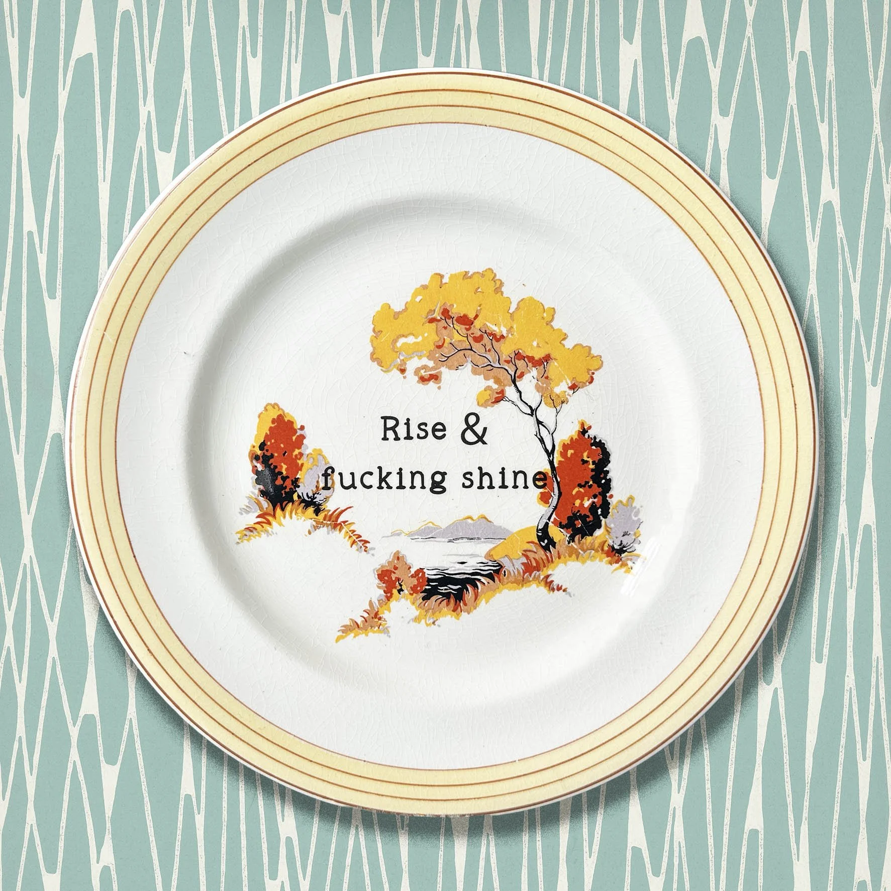 Rise & Fucking Shine - Decorative Plate
