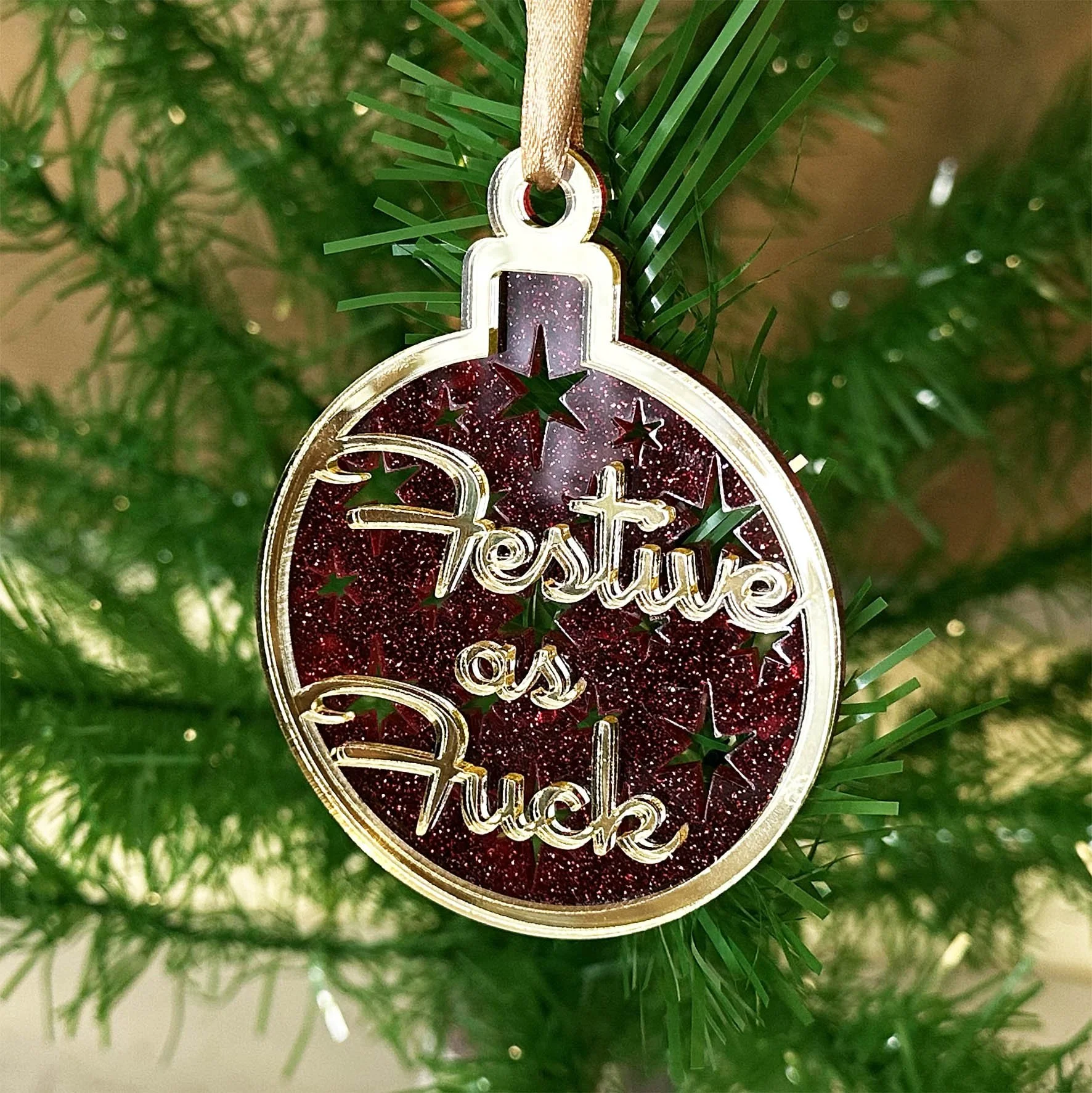 Festive As Fuck - Christmas Bauble