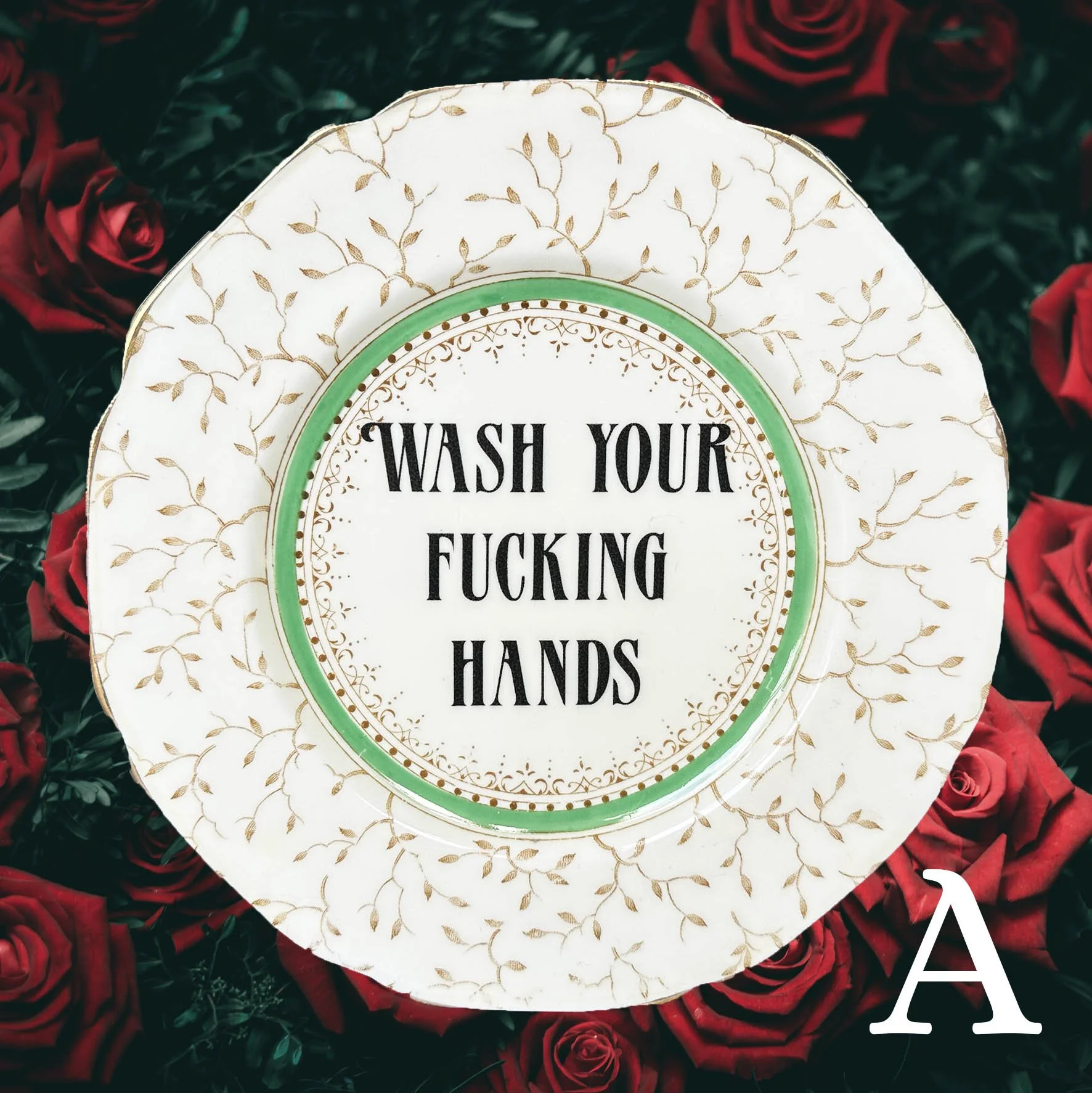 Wash Your Fucking Hands - Decorative Plate
