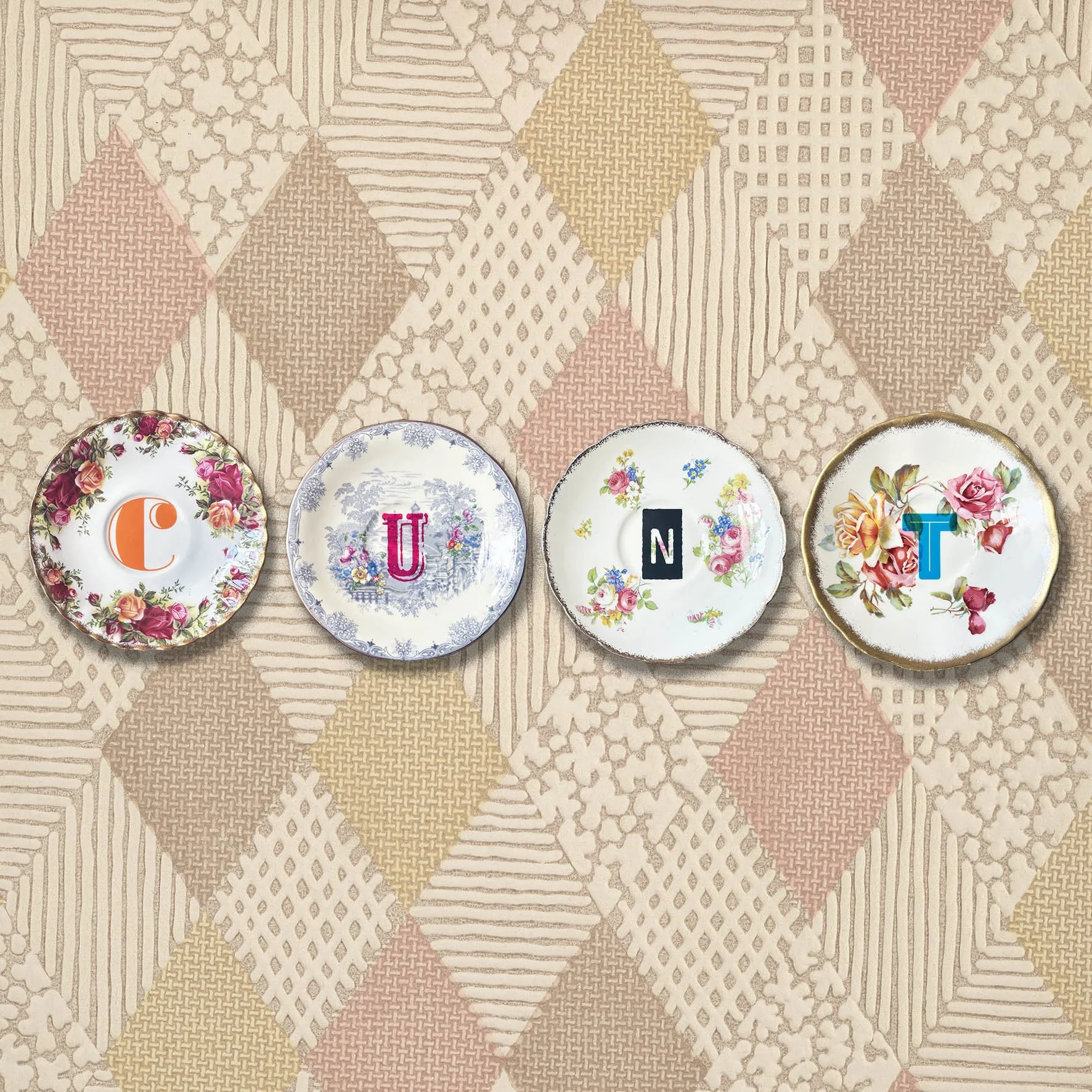 CUNT - Vintage Decorative Plate Set