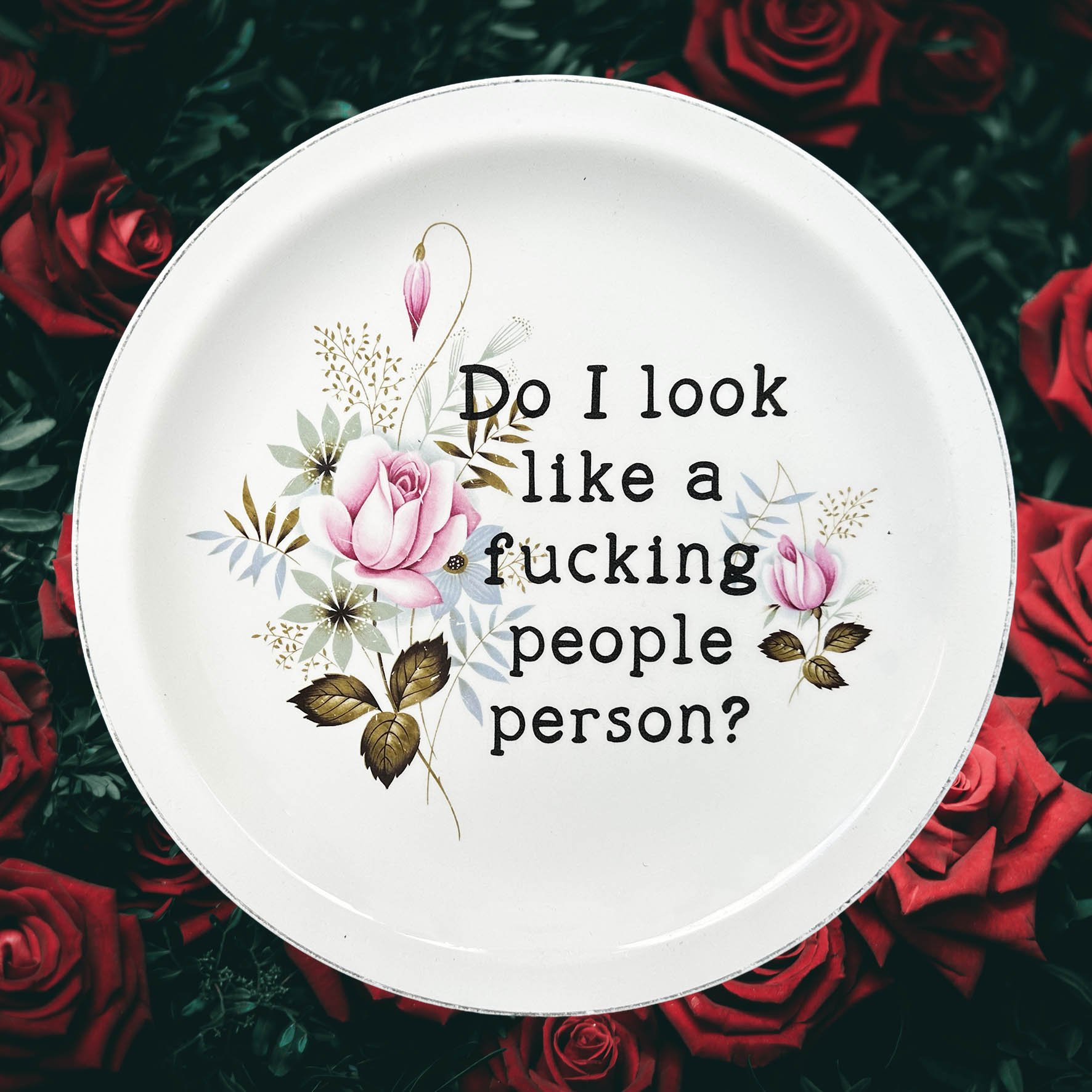 Do I Look Like A Fucking People Person? - Plate
