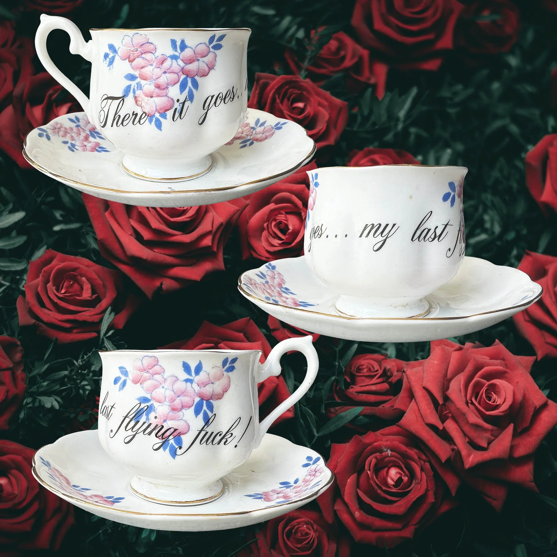 There It Goes...My Last Flying Fuck! - Cup & Saucer